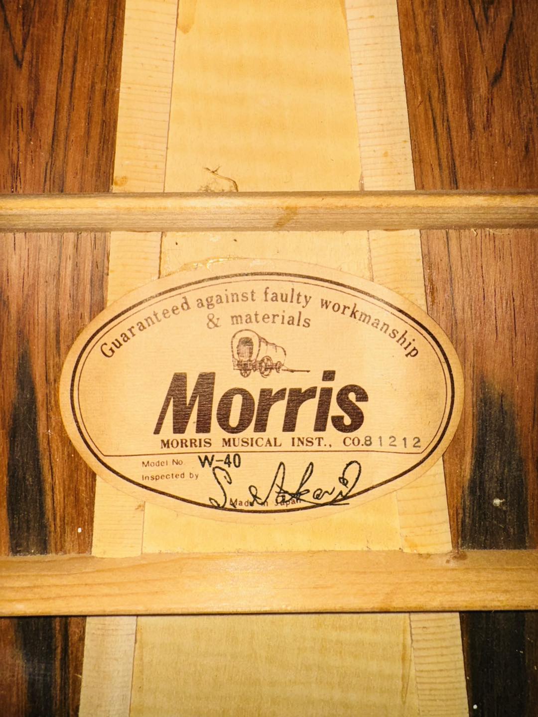 Đàn Guitar Acoustic Morris W40 1985