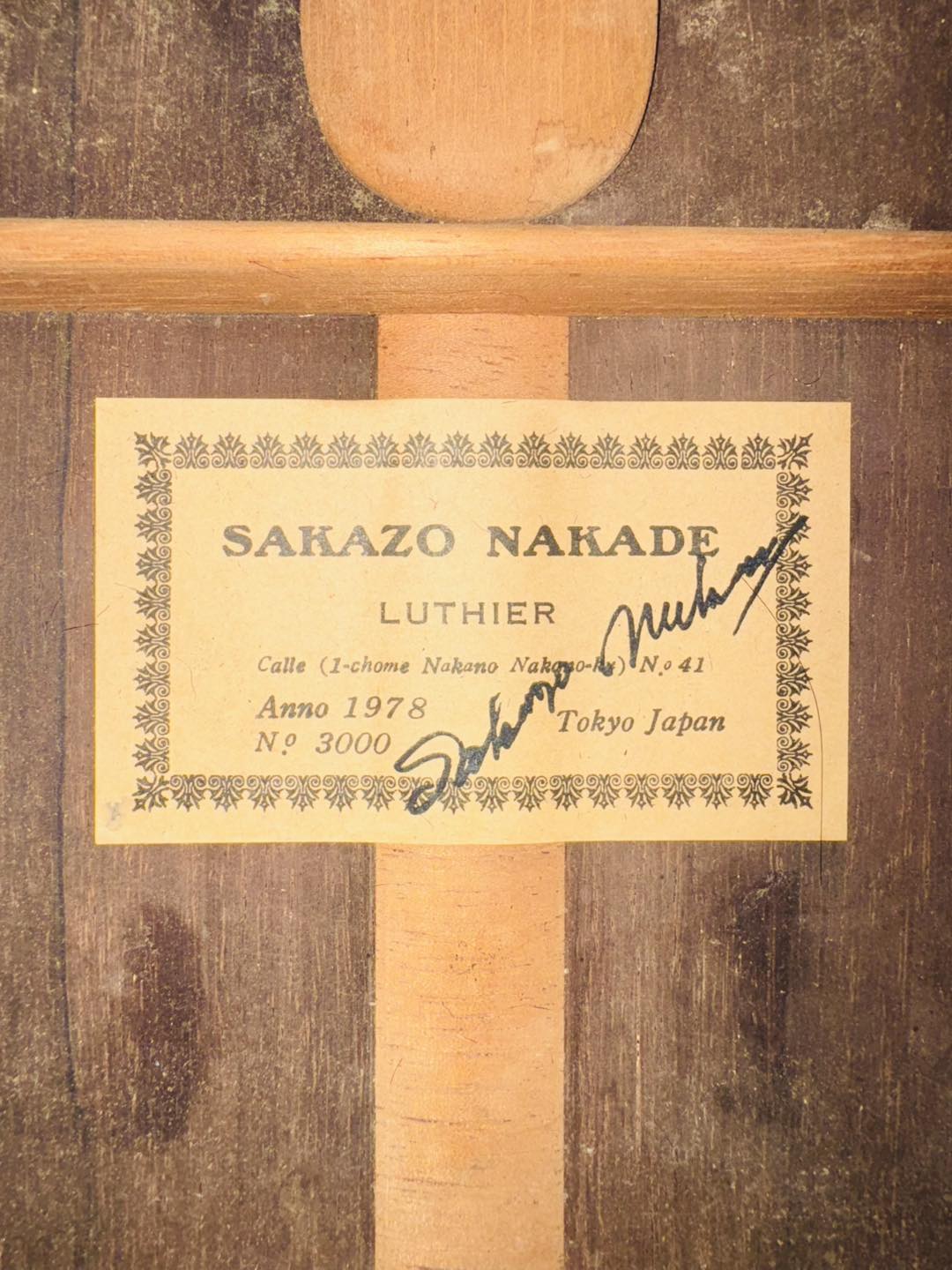 Đàn Guitar Classic Sakazo Nakada No3000 1978