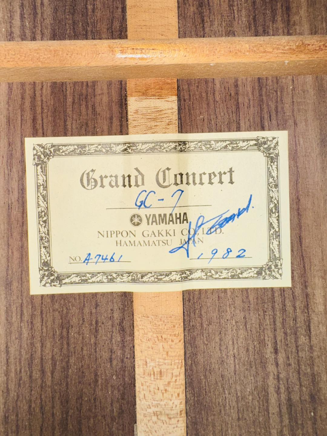 Đàn Guitar Classic Yamaha GC7 1982