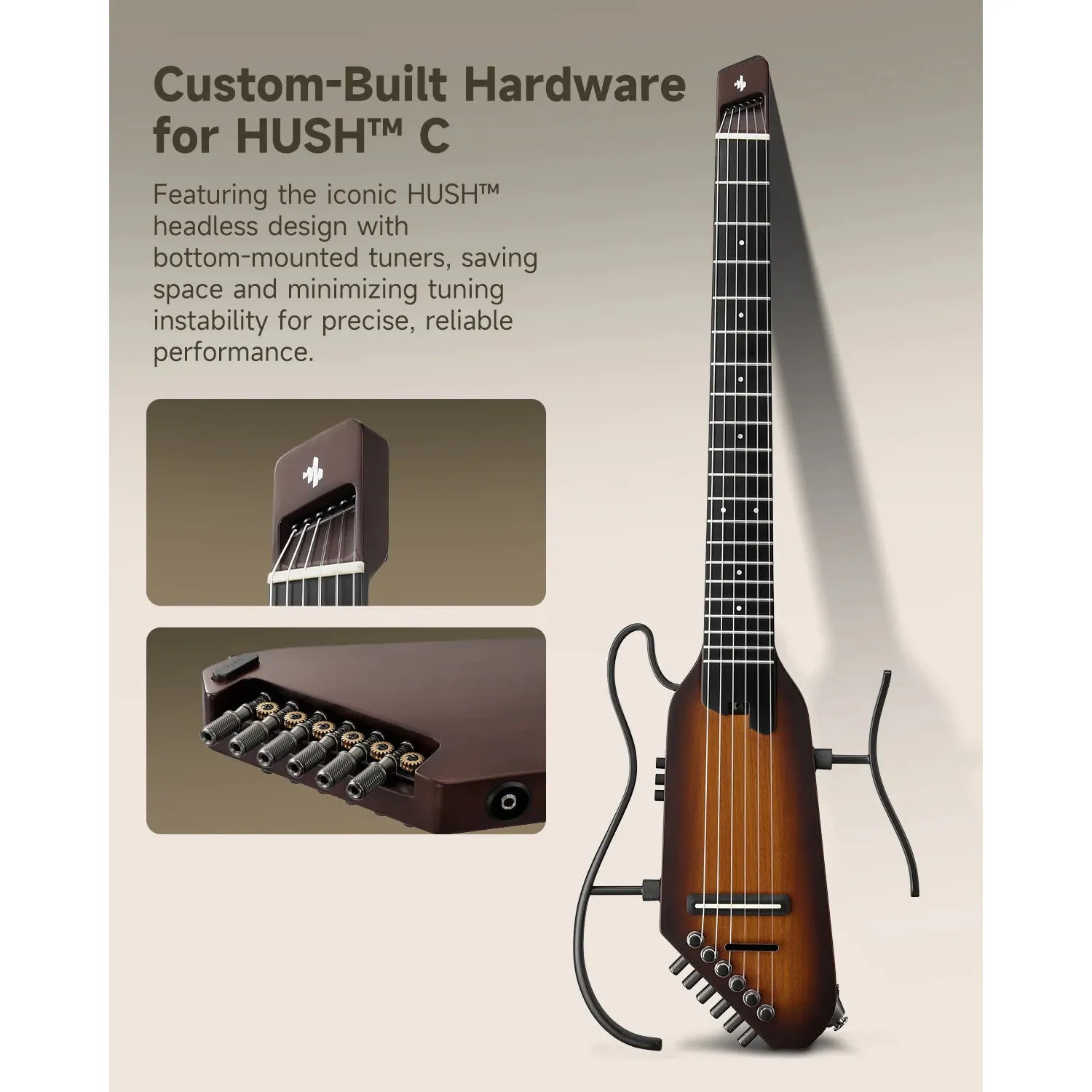 Đàn Guitar Silent Classic Donner HUSH-C