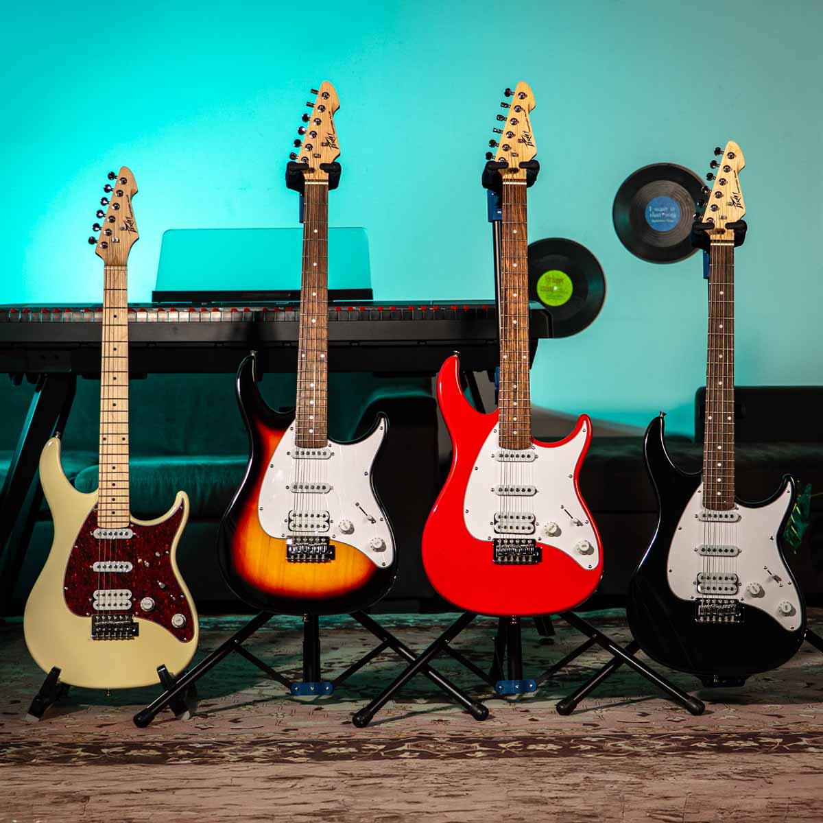 Đàn Guitar Điện Peavey Raptor Plus HSS Electric Guitar, Rosewood Fingerboard, Black