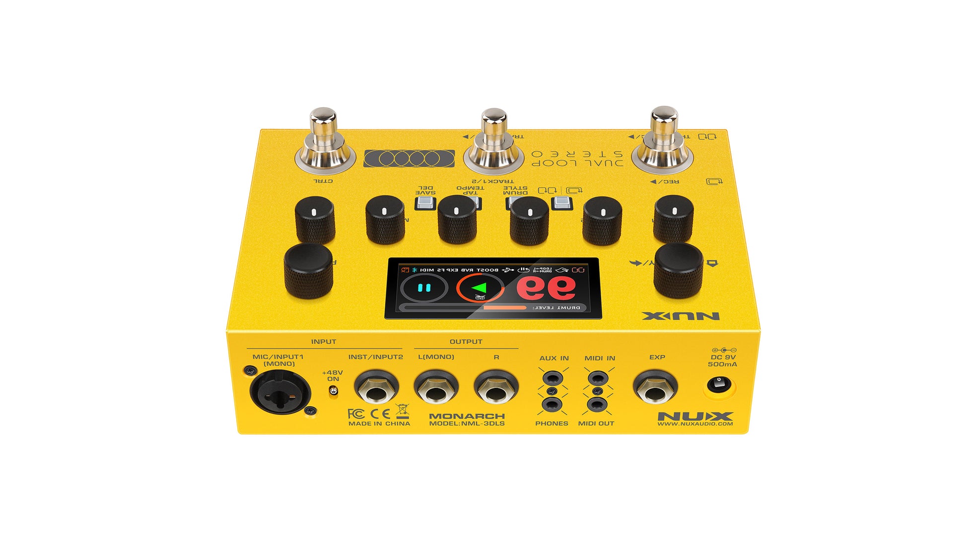 Pedal Guitar Nux Dual Loop Stereo