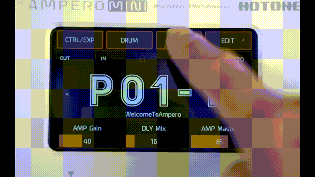 Pedal Guitar Hotone Ampero Mini MP50, Vanilla