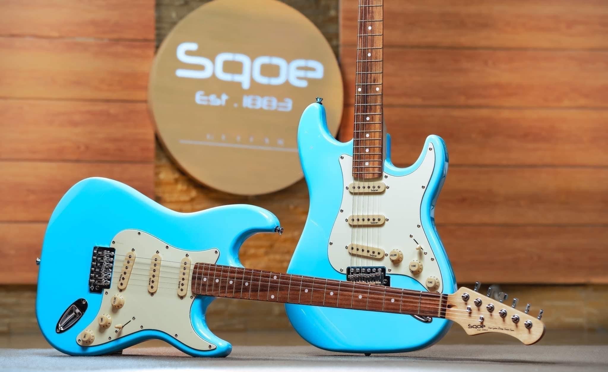 Đàn Guitar Điện Sqoe SEST200 SSS Electric Guitar,  Rosewood Fingerboard, Sky Blue