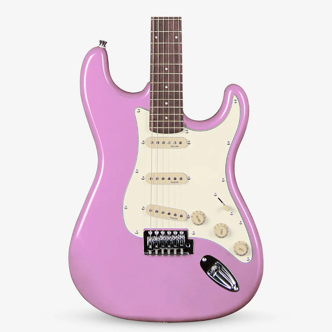 Đàn Guitar Điện Sqoe SEST200 SSS Electric Guitar,  Rosewood Fingerboard, Pink