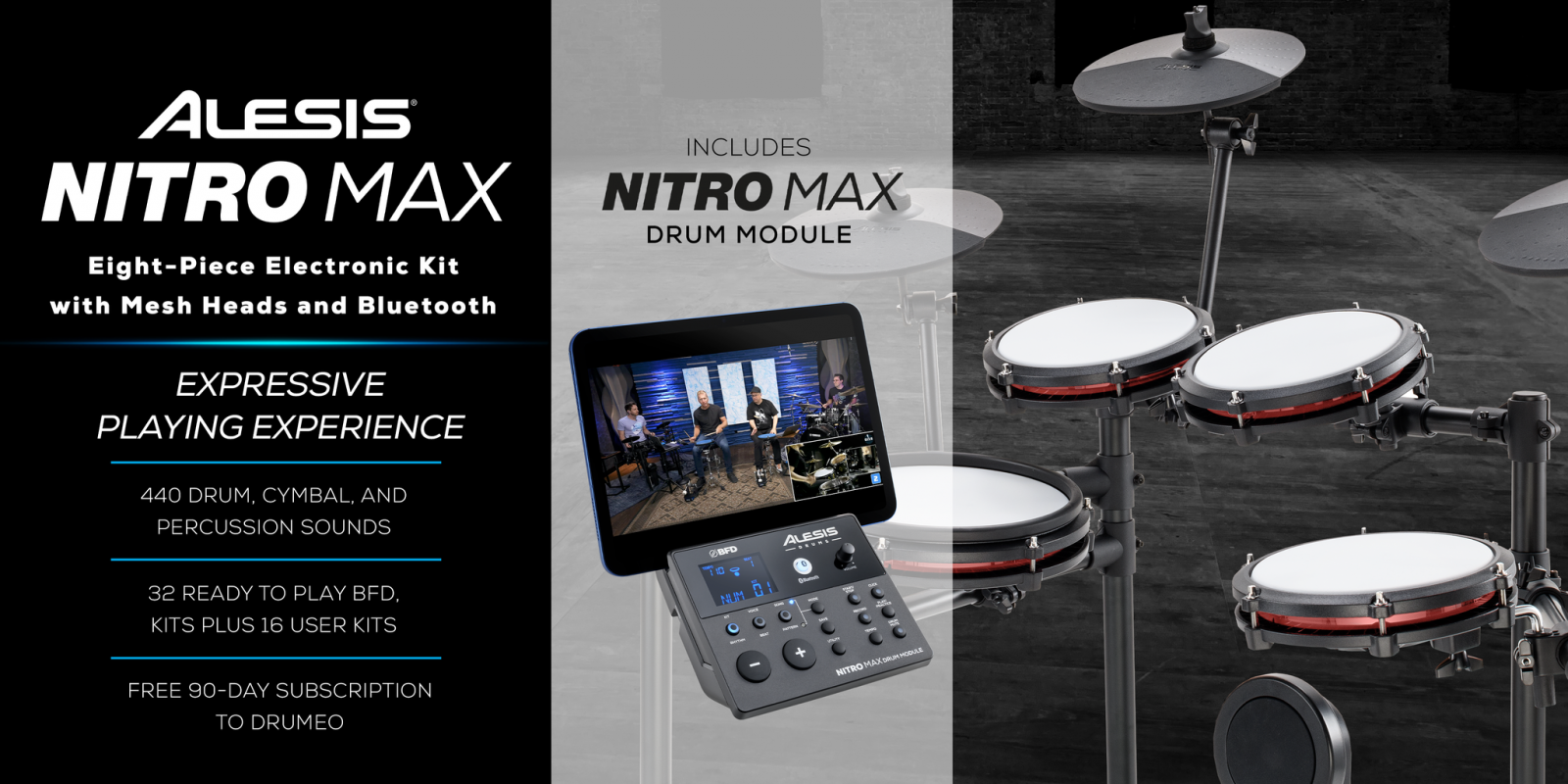 Trống Điện Tử Alesis Nitro Max Kit