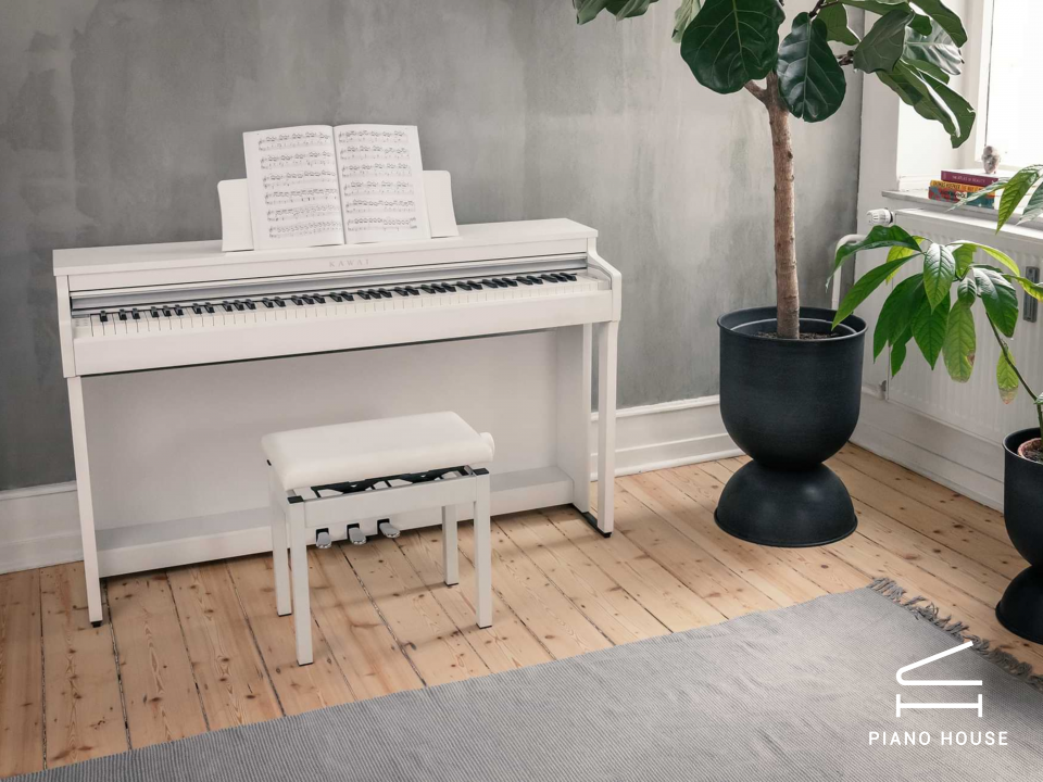 Đàn Piano Điện Kawai CX202, Premium Satin White