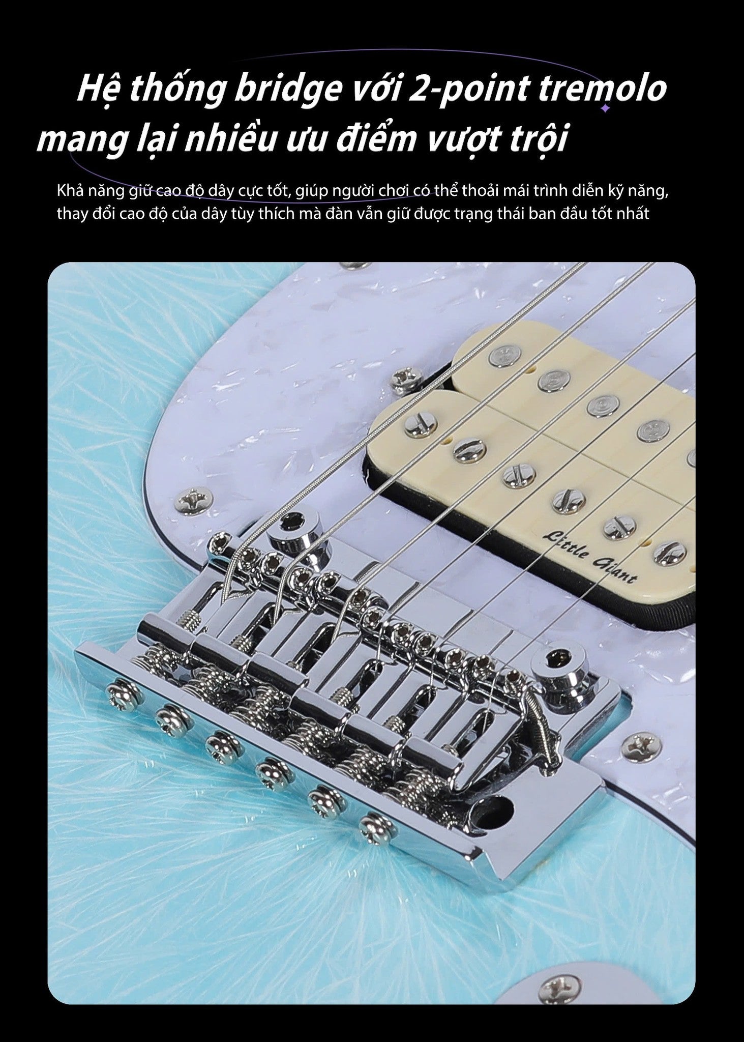 Đàn Guitar Điện SAGA DAZZLES Series II - Celestial Blue