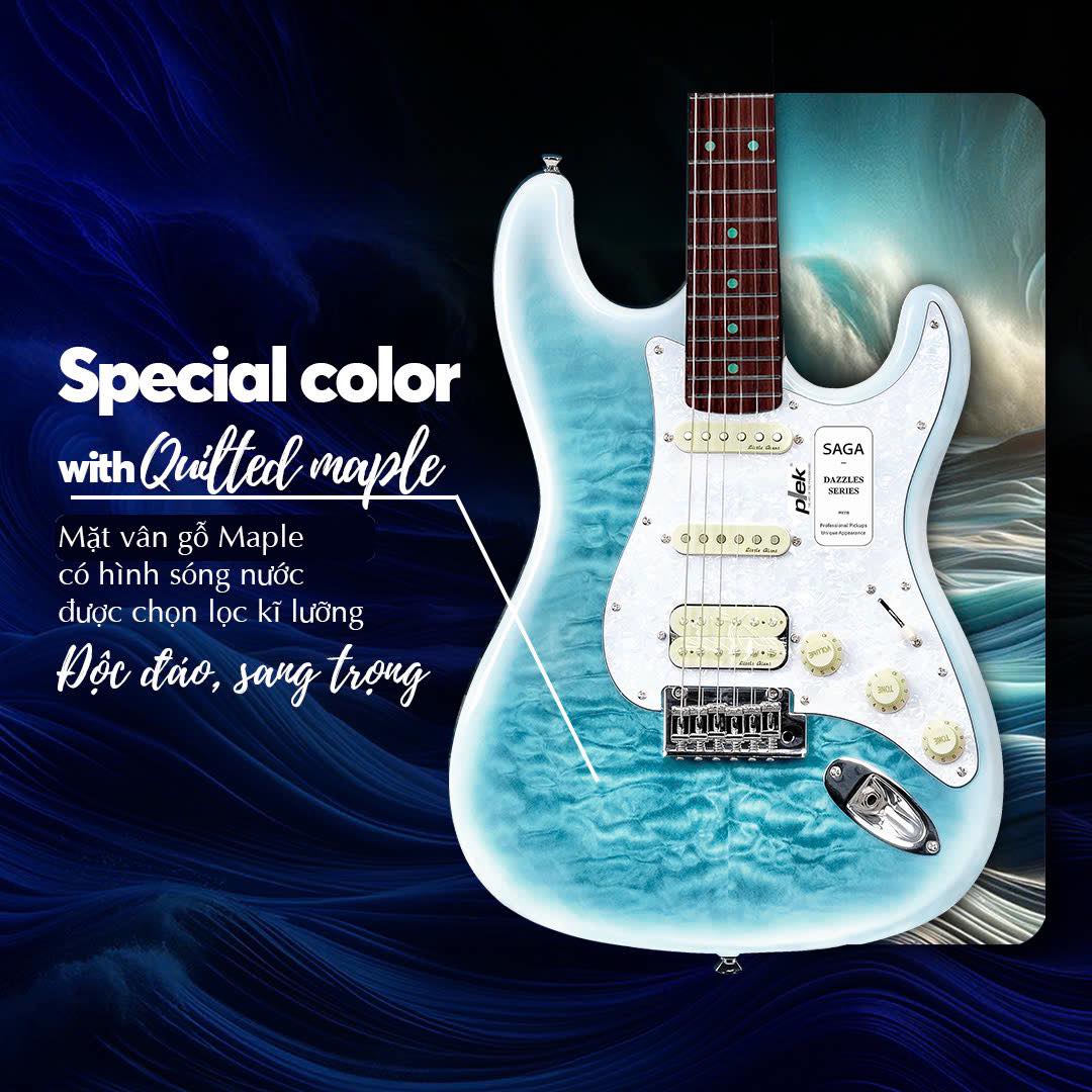 Đàn Guitar Điện  SAGA DAZZLES Series II - Cosmic Ocean