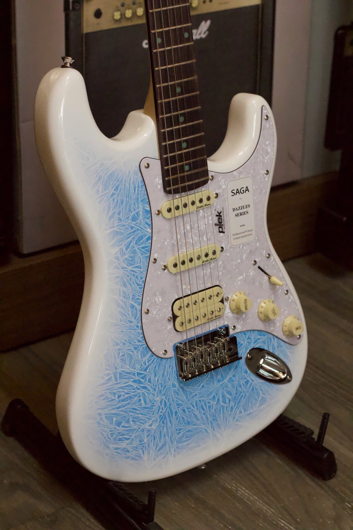 Đàn Guitar Điện SAGA DAZZLES Series II - Celestial Blue