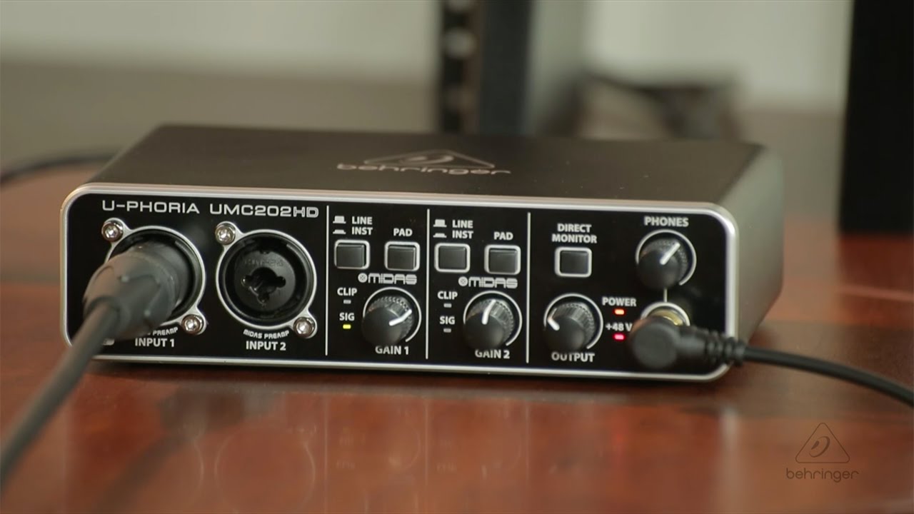 Audio Interface Behringer U PHORIA UMC202HD