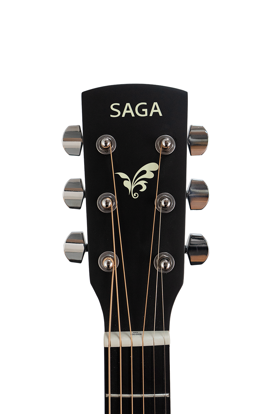 Đàn Guitar Acoustic Saga SA700C, Black w/Bag