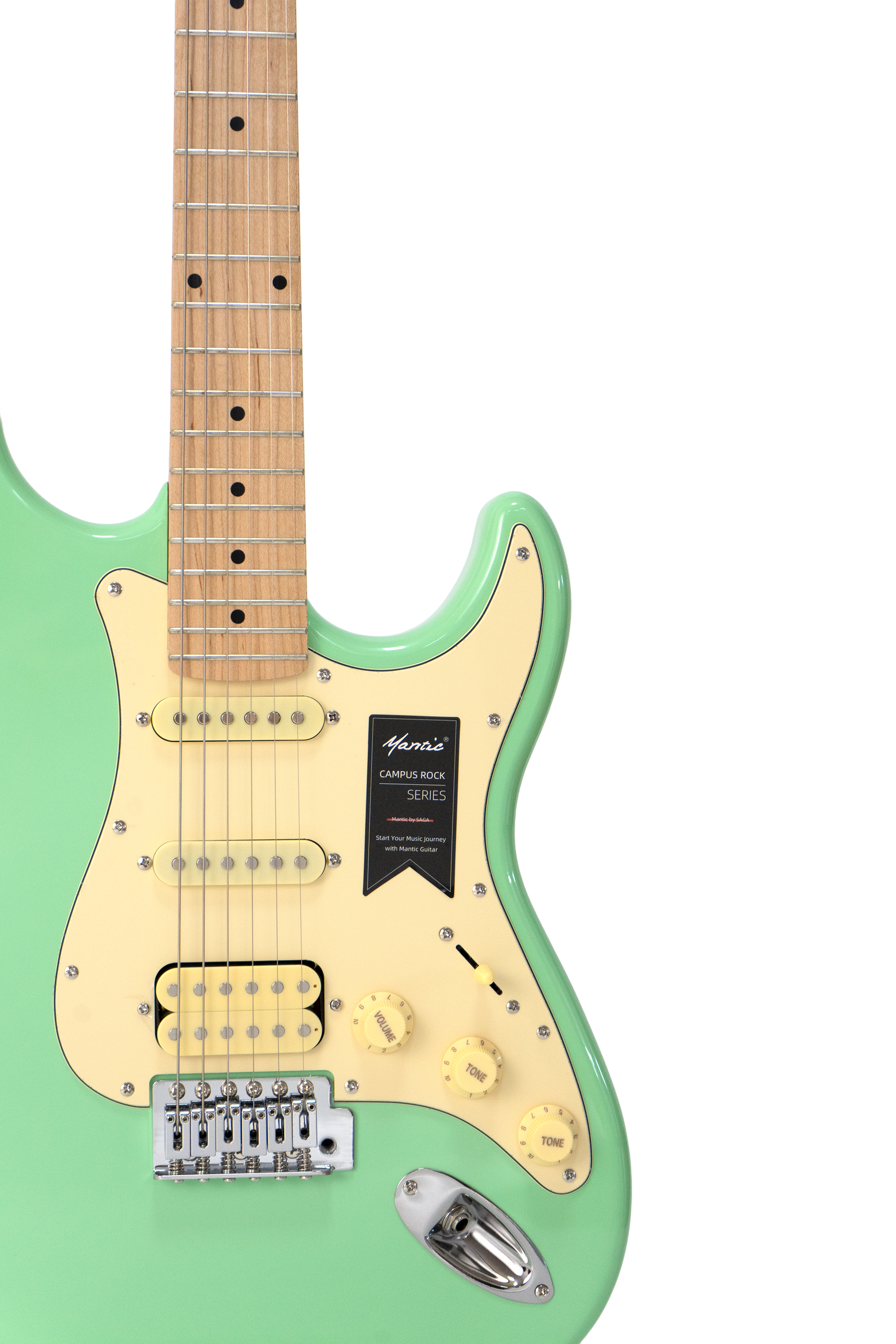 Đàn Guitar Điện Mantic MST100, HGR Green