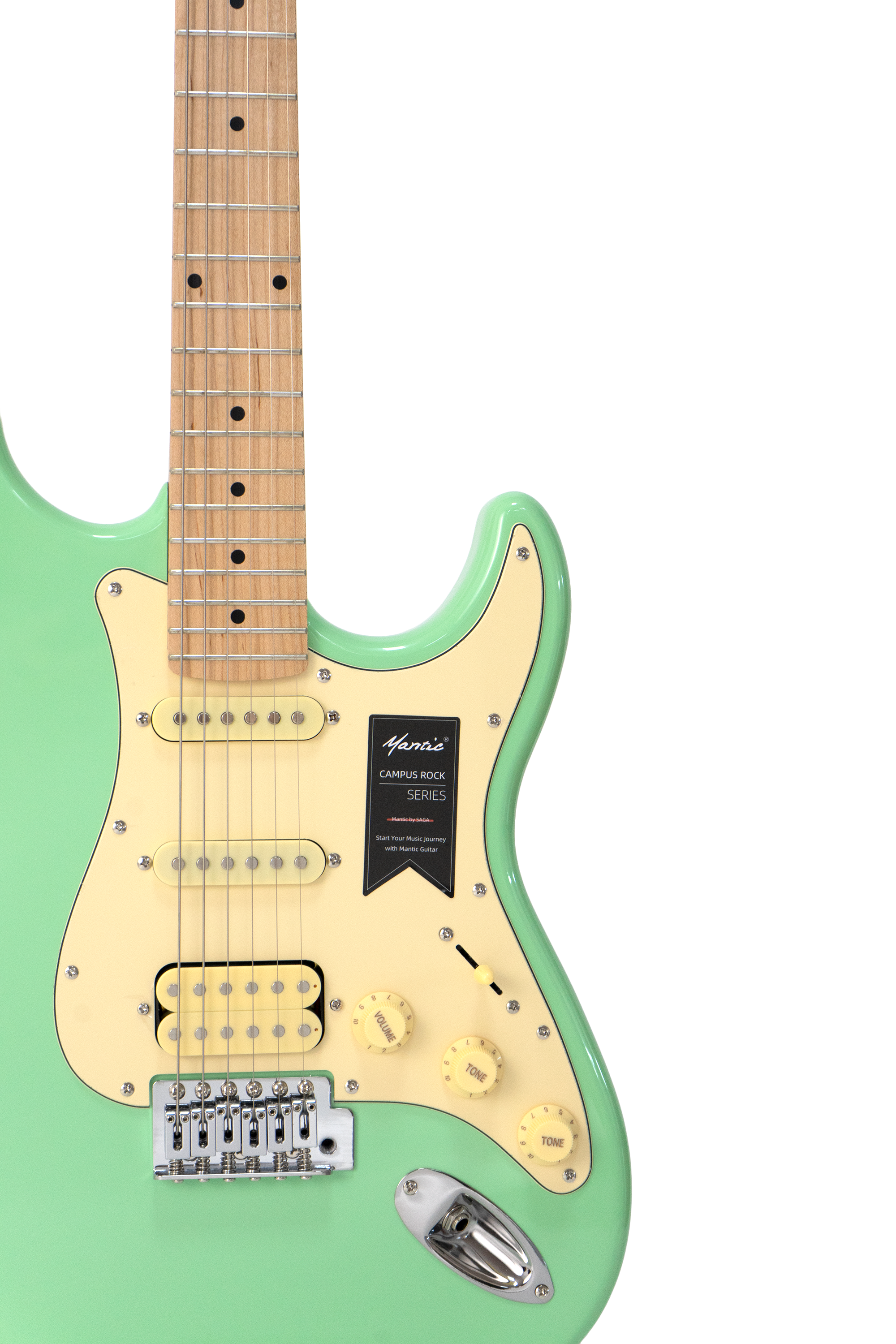 Đàn Guitar Điện Mantic MST100, HGR Green