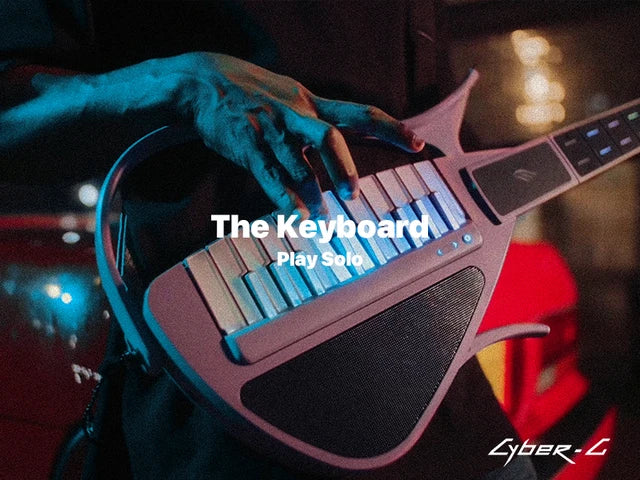 Đàn Guitar Enya Cyber G Stringless Keyboard Module, Pink
