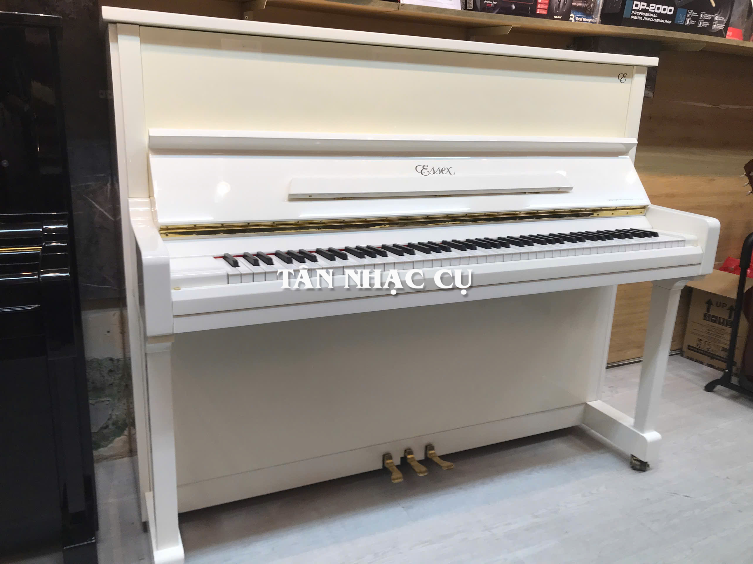 Đàn Piano Cơ Upright Essex EUP123E, Polish White