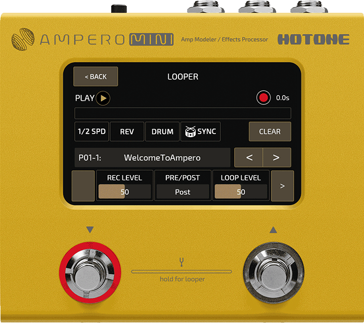 Pedal Guitar Hotone Ampero Mini MP50, Vanilla