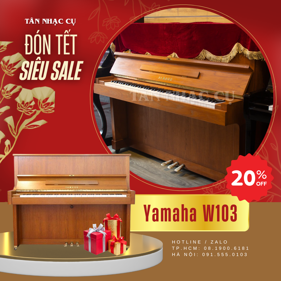 Đàn Piano Cơ Yamaha W103 - Qua Sử Dụng