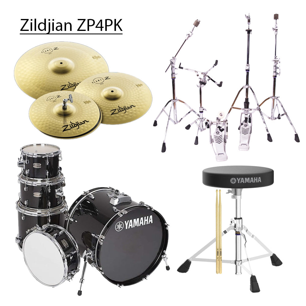 Trống Cơ Yamaha Rydeen RDP0F5 + Hardware Yamaha HW780 + Cymbal Zildjian ZP4PK