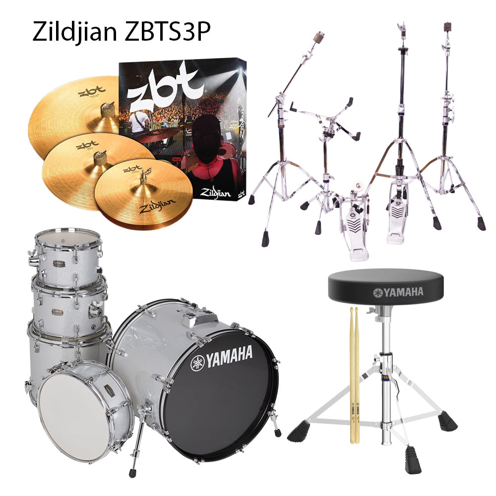 Trống Cơ Yamaha Rydeen RDP0F5 + Hardware Yamaha HW780 + Cymbal Zildjian ZBTS3P