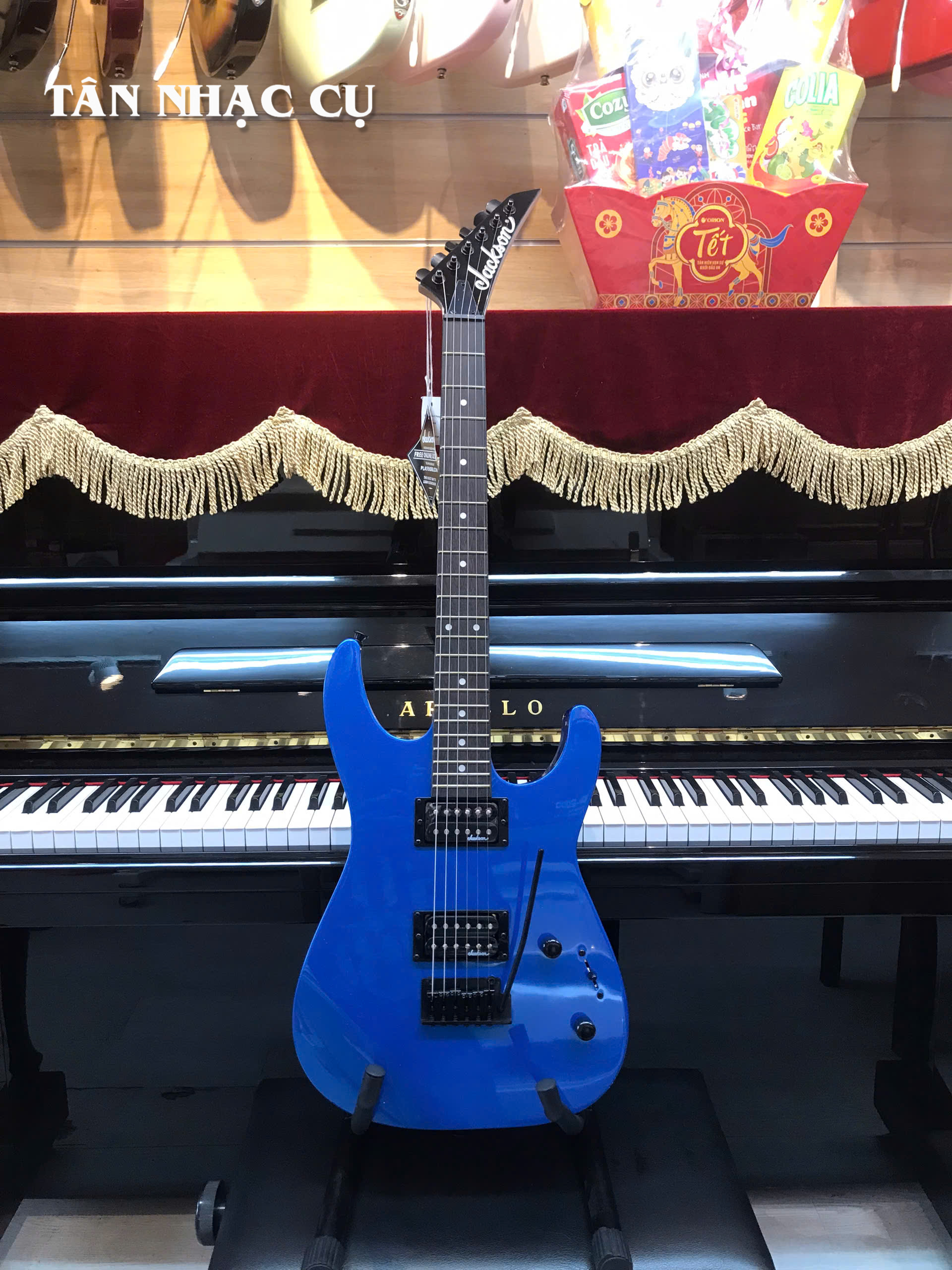 Đàn Guitar Điện Jackson Dinky JS11 HH Electric Guitar, Amaranth Fingerboard, Metallic Blue #2910121527