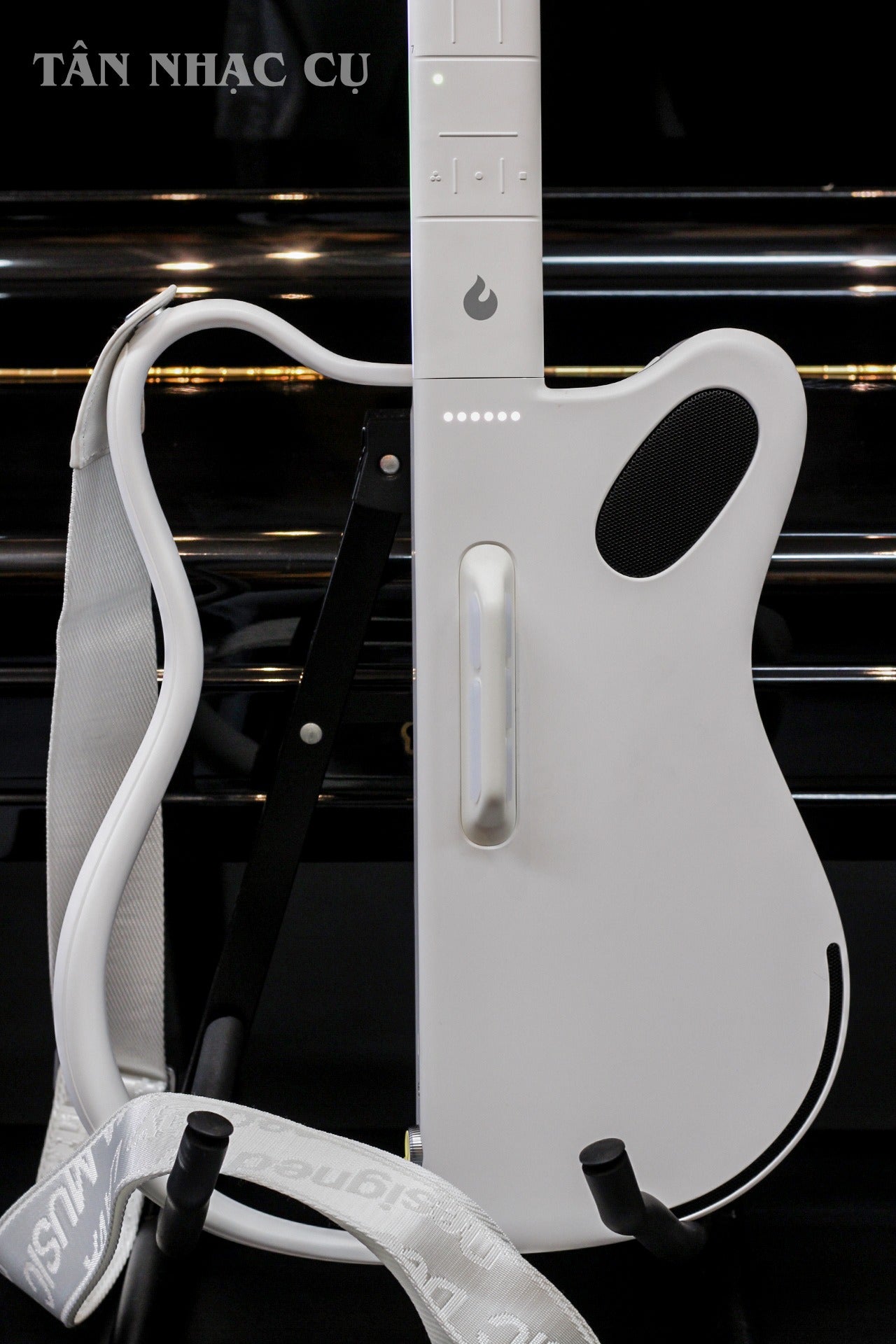 Đàn Guitar Silent Lava Genie Stringless Smart Guitar, White