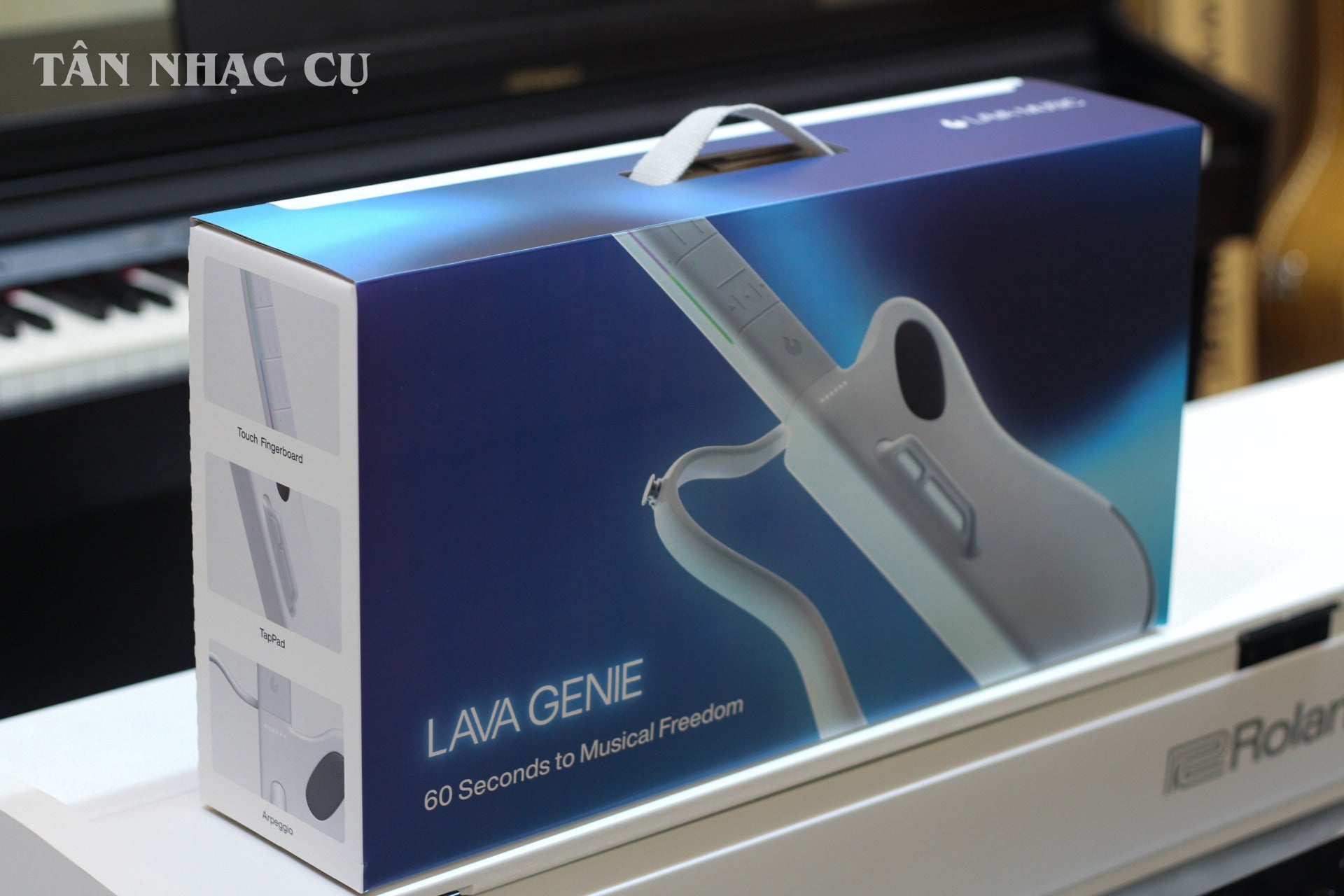 Đàn Guitar Silent Lava Genie Stringless Smart Guitar, White