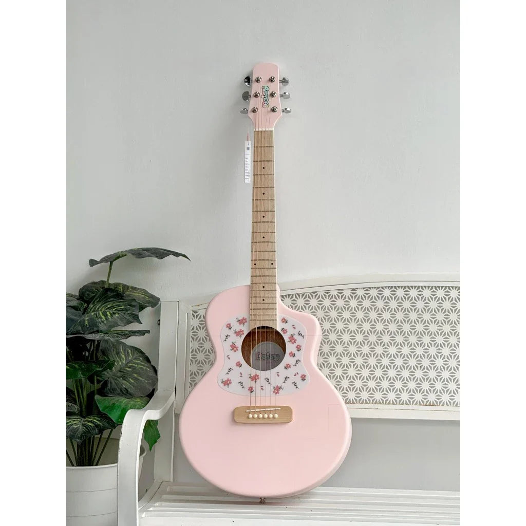 Đàn Guitar Acoustic Daisy D100 34 Inch Size 1/2, White w/Bag