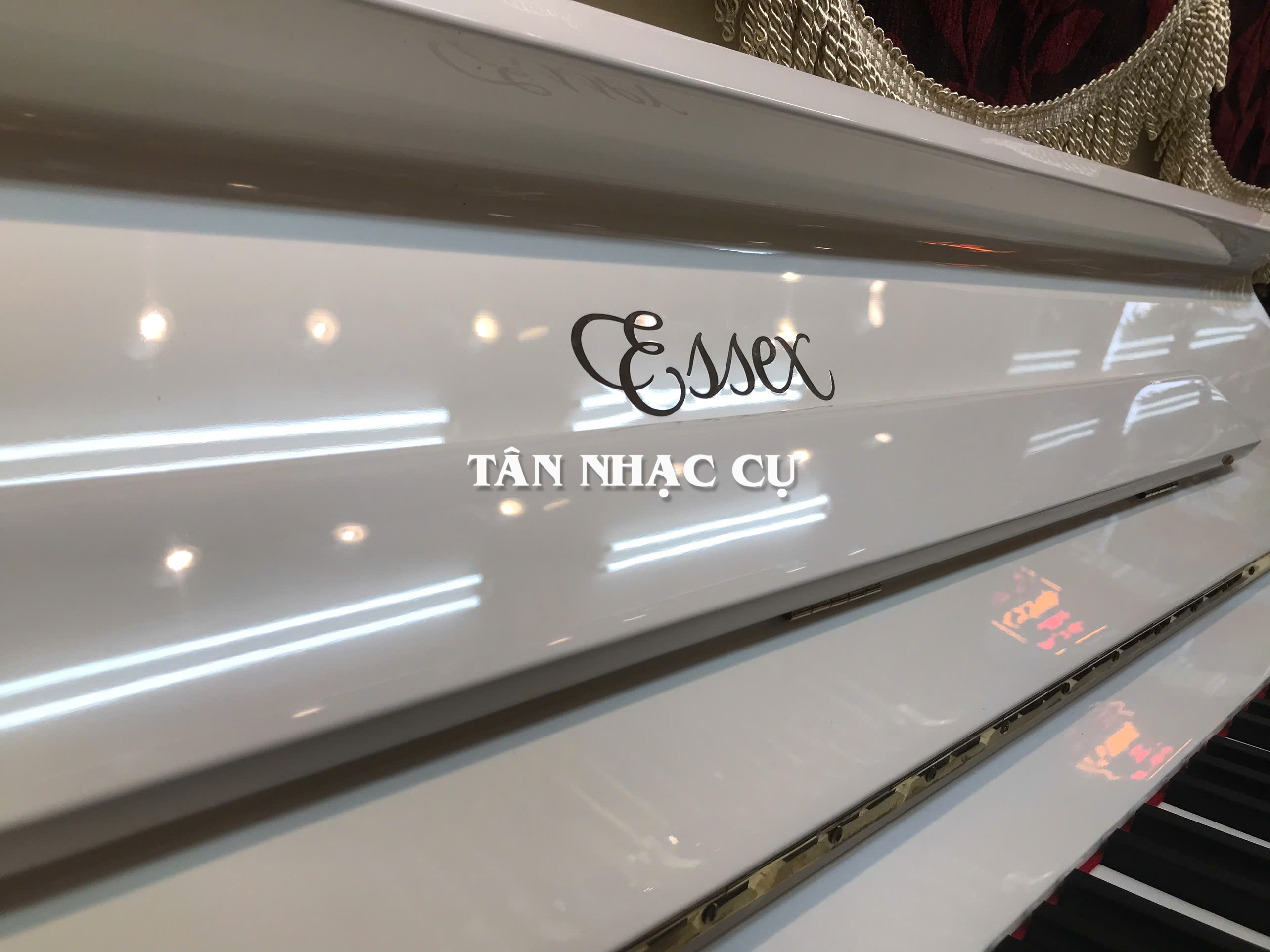 Đàn Piano Cơ Upright Essex EUP123E, Polish White