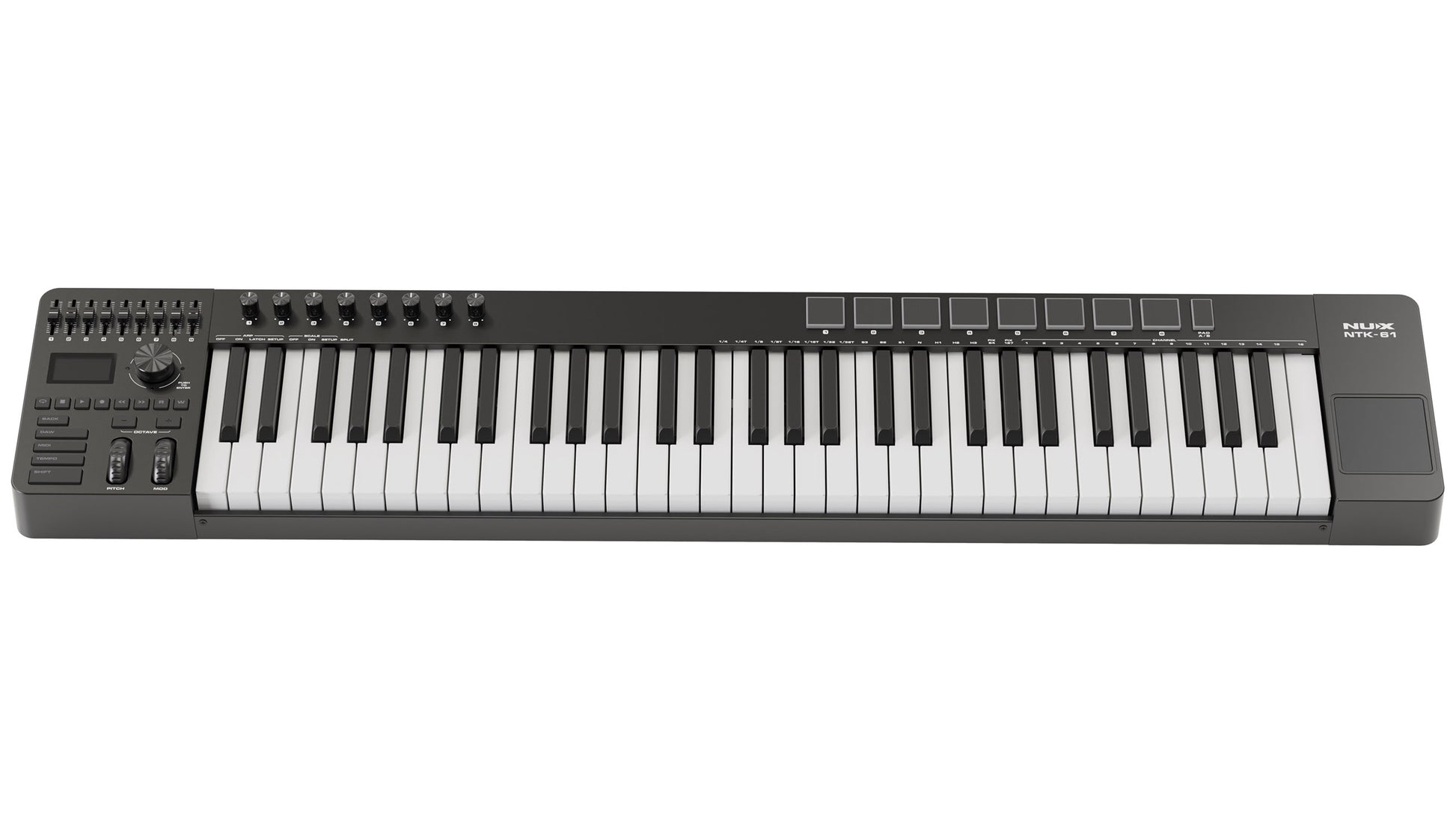 MIDI Keyboard Controller Nux NTK61, Black