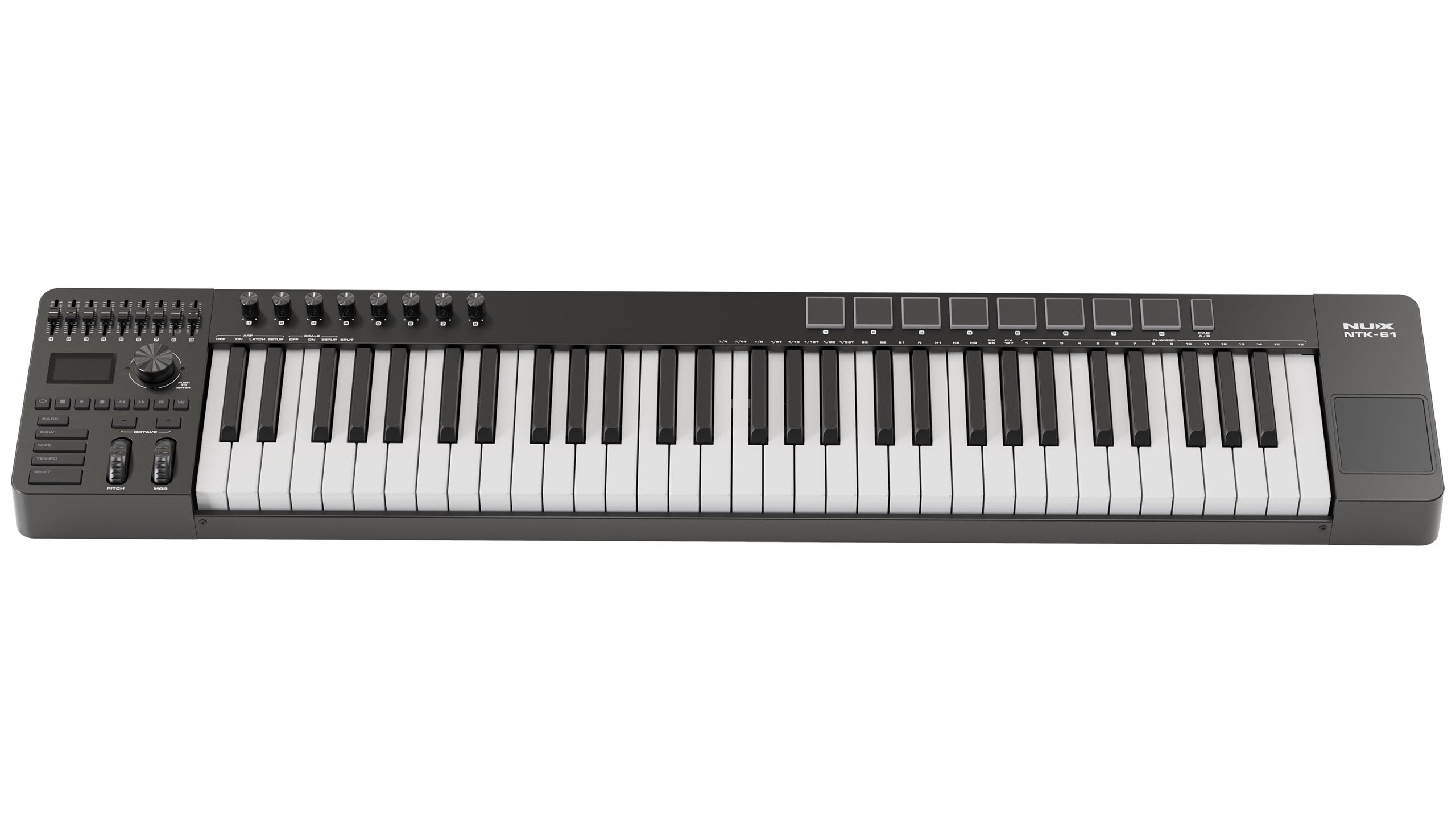 MIDI Keyboard Controller Nux NTK61, Black