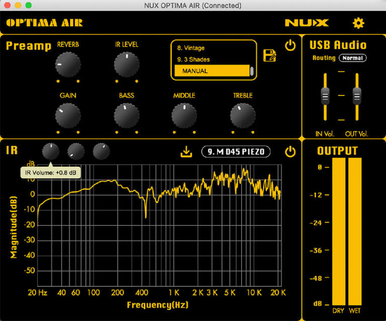 Pedal Guitar Nux Optima Air NAI5, Acoustic Simulator
