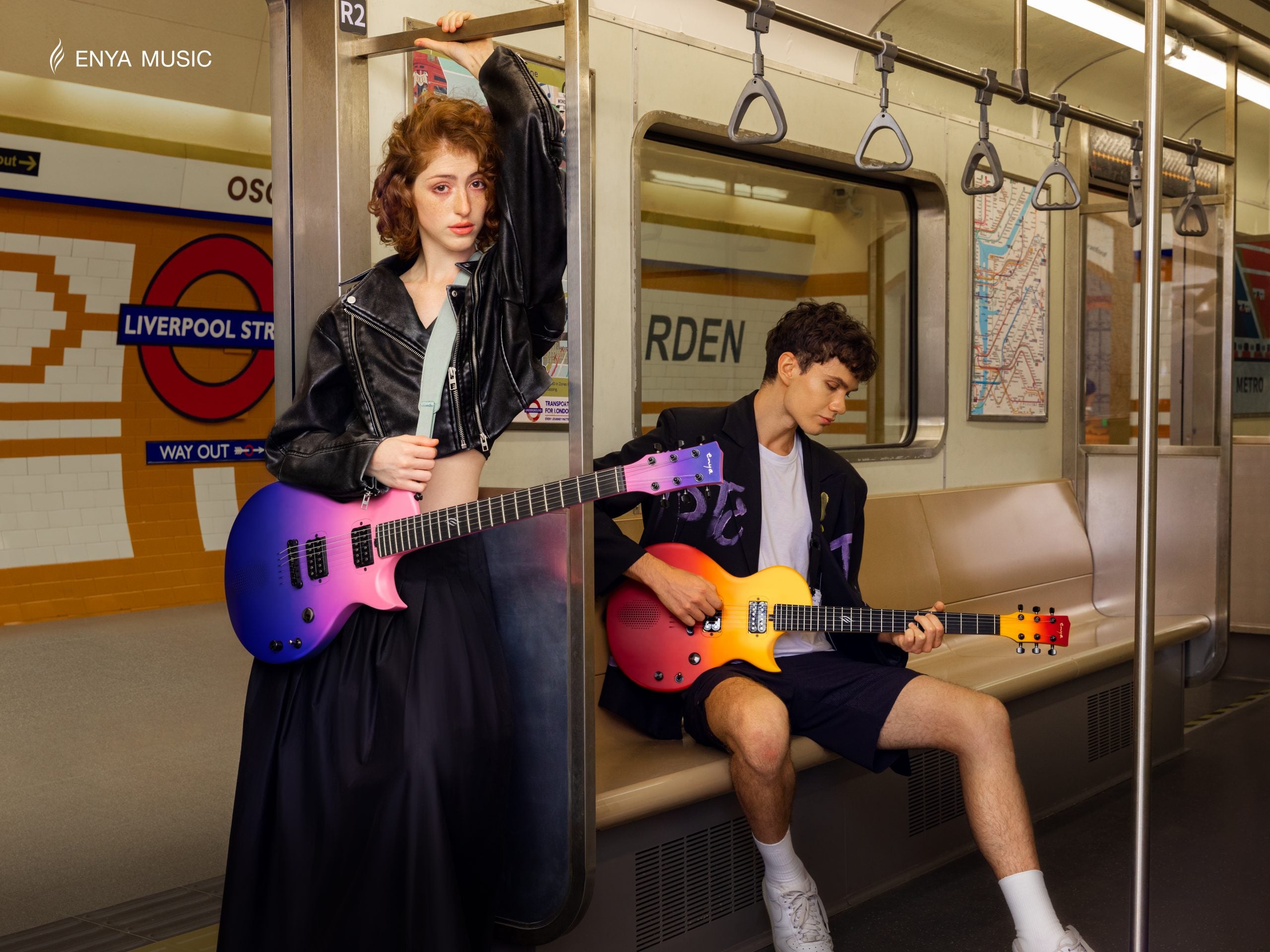 Đàn Guitar Điện Enya Nova Go Sonic, Volcano Red