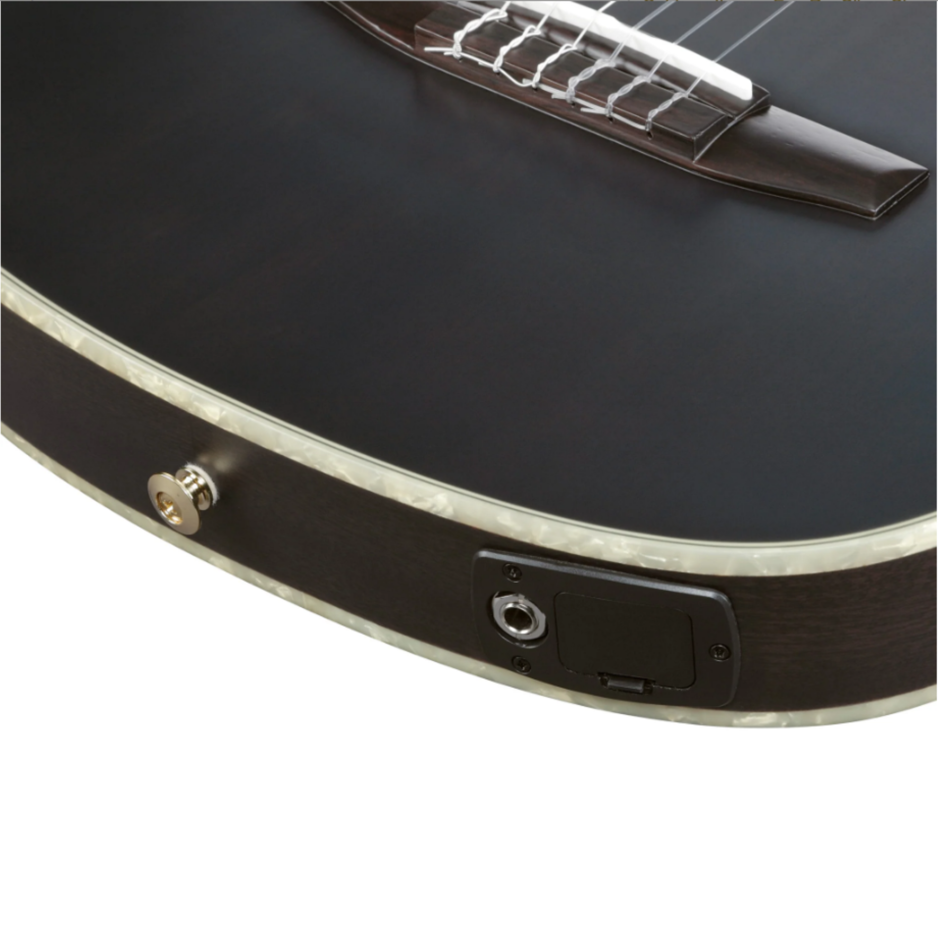 Đàn Guitar Classic Ibanez TOD10N-TKF Tim Henson Signature Nylon String Guitar, Transparent Black Flat