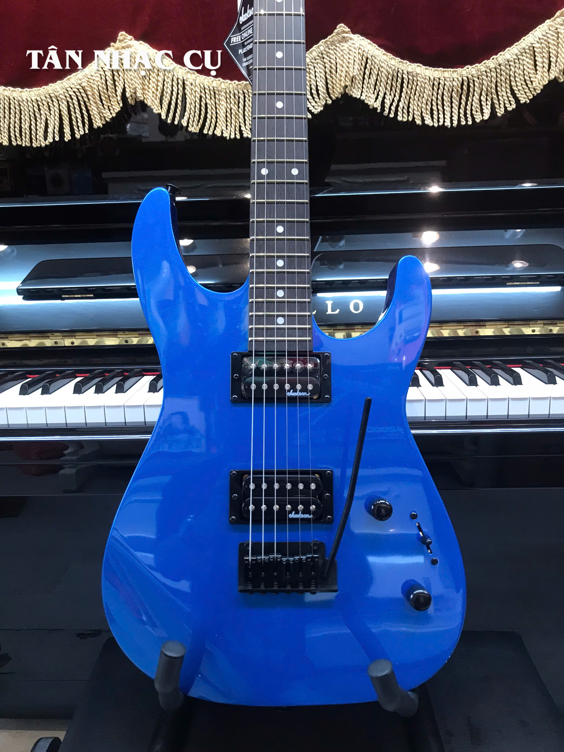 Đàn Guitar Điện Jackson Dinky JS11 HH Electric Guitar, Amaranth Fingerboard, Metallic Blue #2910121527