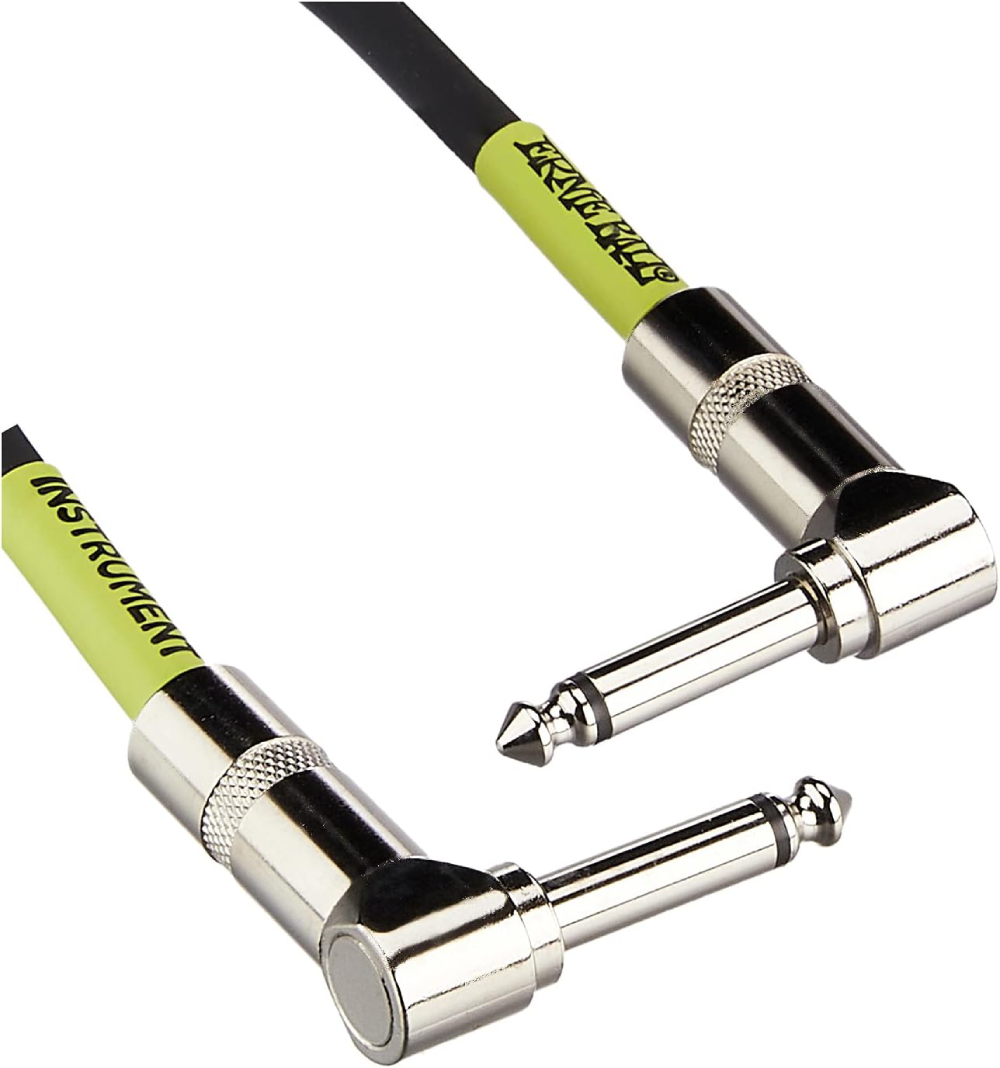 Dây Cáp Ernie Ball 1 FT Angle to Angle Patch, 3-Pack, Black