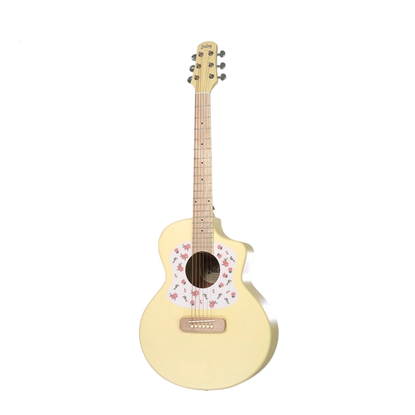 Đàn Guitar Acoustic Daisy D100 34 Inch Size 1/2, White w/Bag