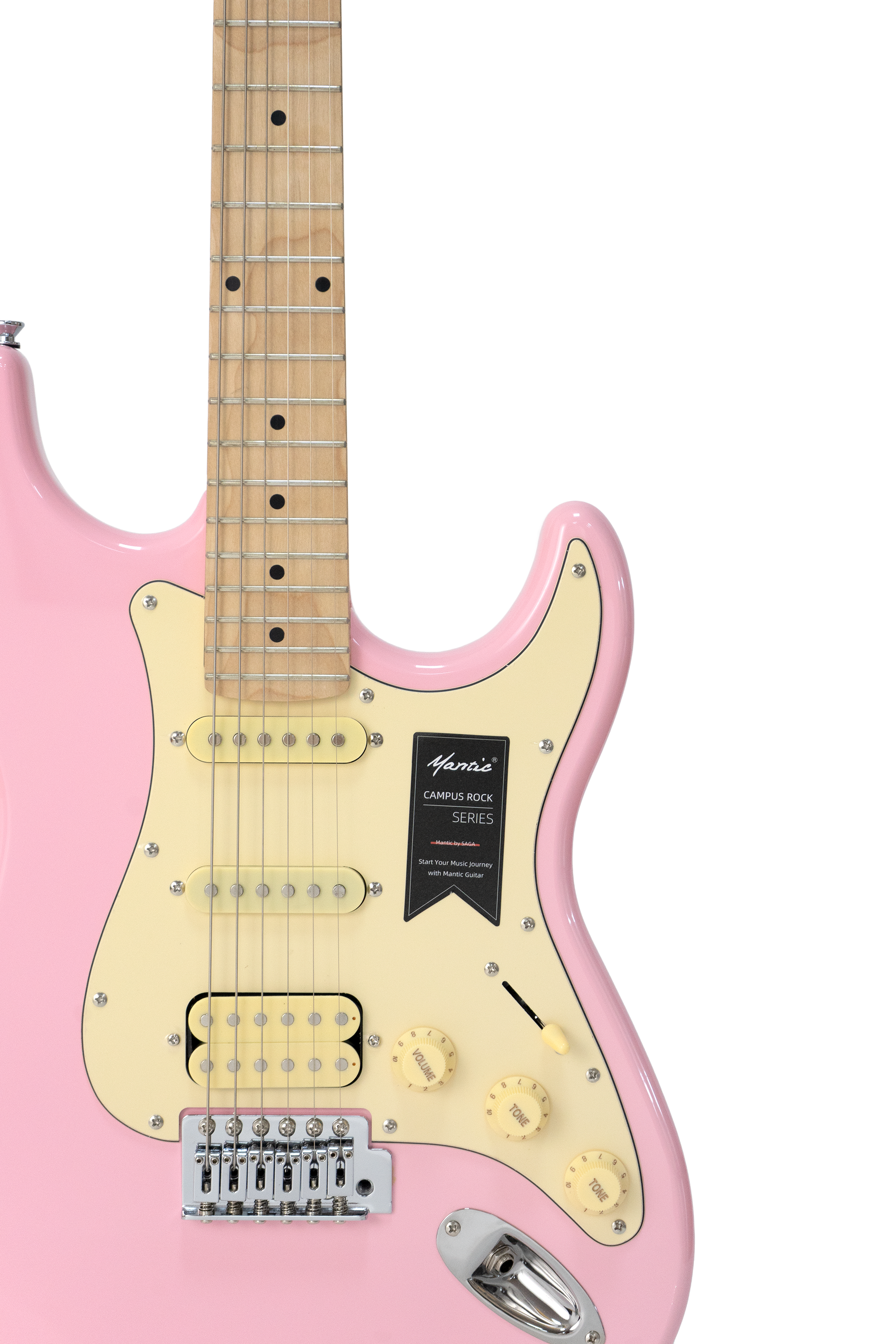 Đàn Guitar Điện Mantic MST100, HPK Pink