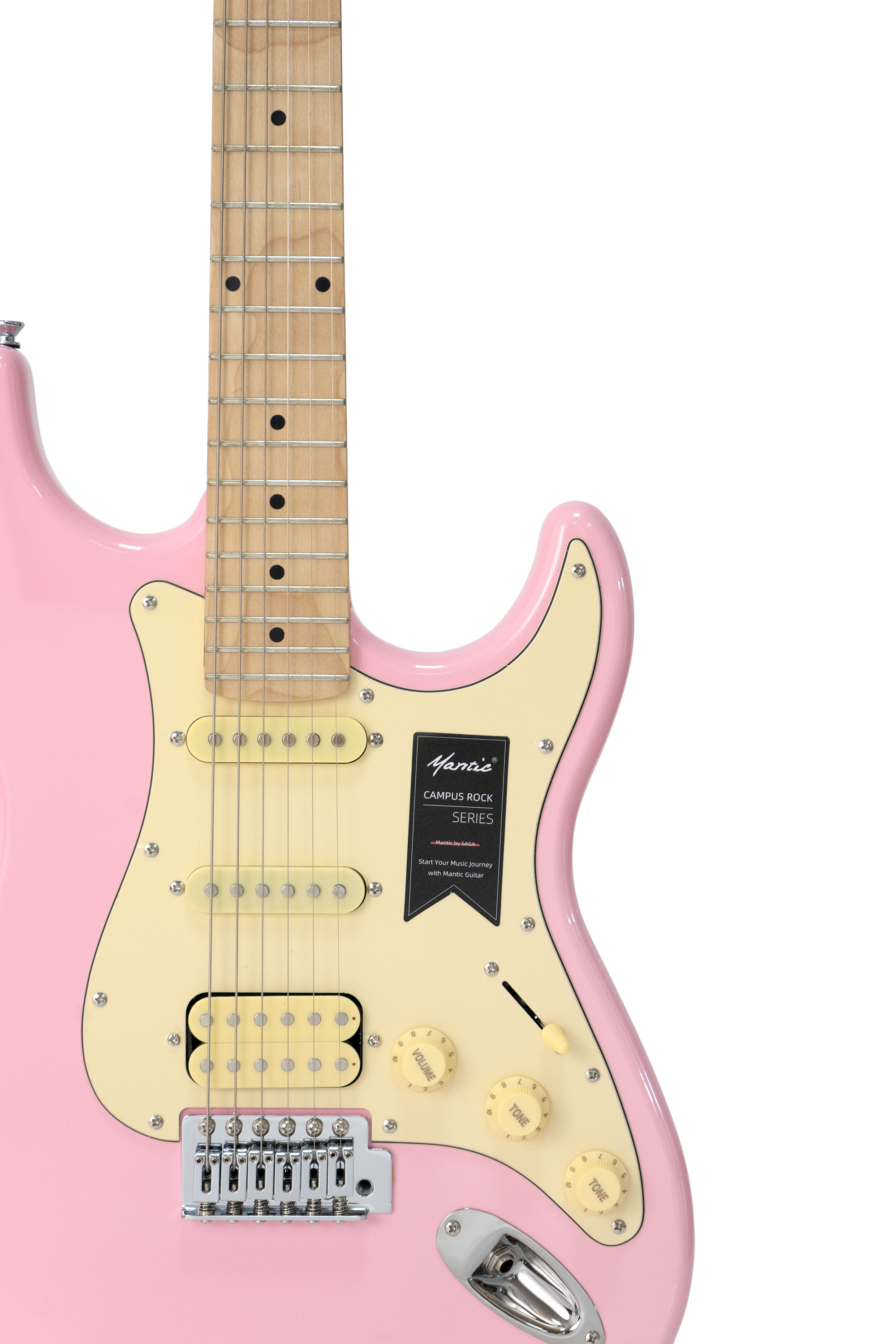 Đàn Guitar Điện Mantic MST100, HPK Pink