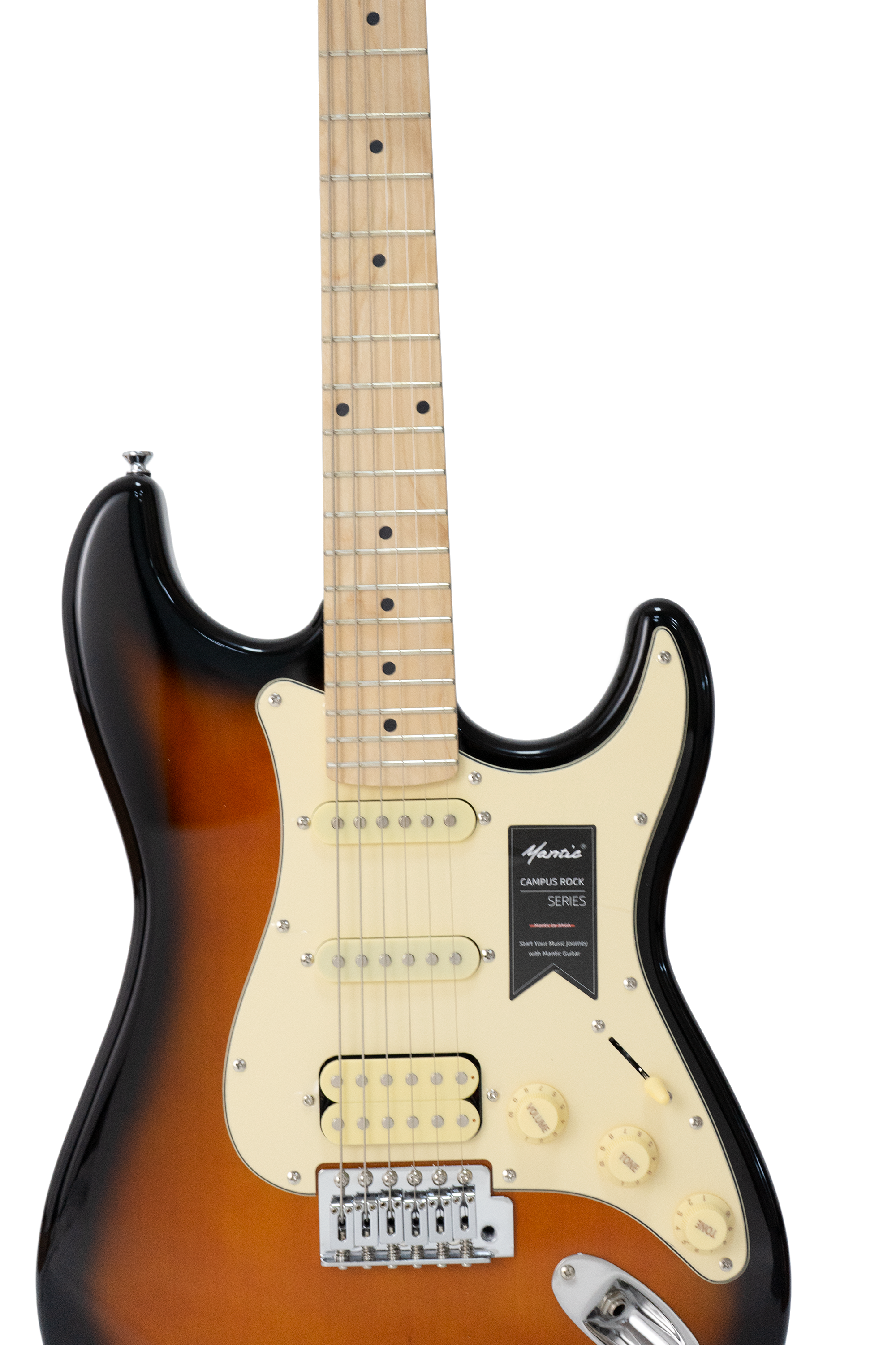 Đàn Guitar Điện Mantic MST100, HSB Sunburst