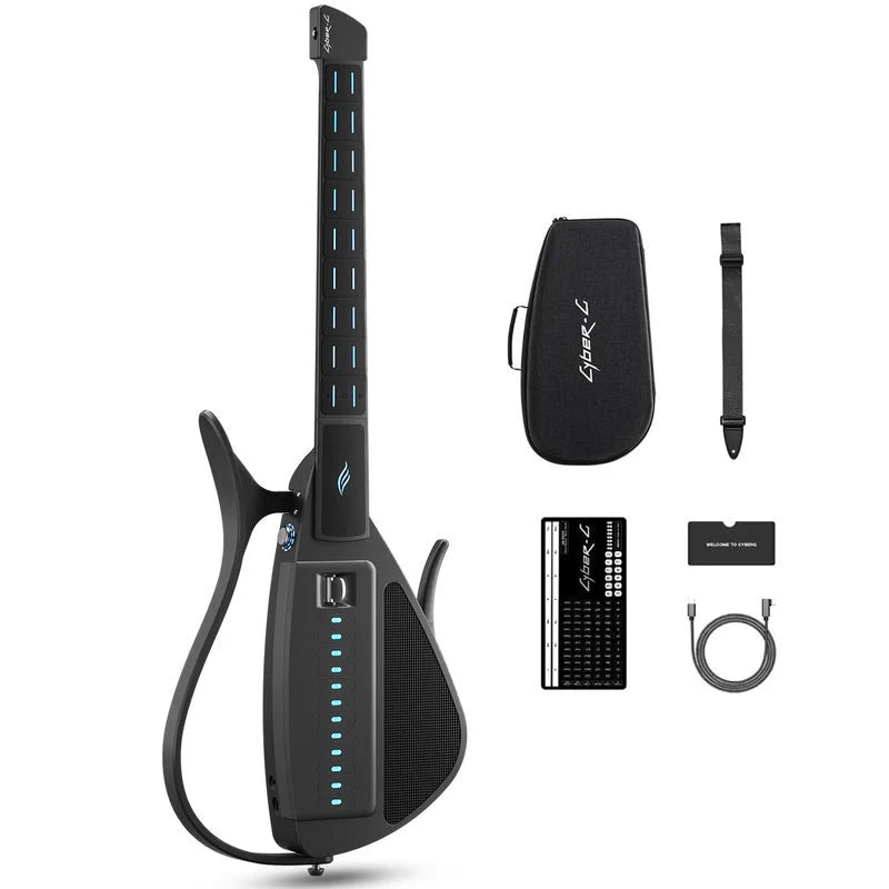 Đàn Guitar Enya Cyber G Stringless Pick Model, Black