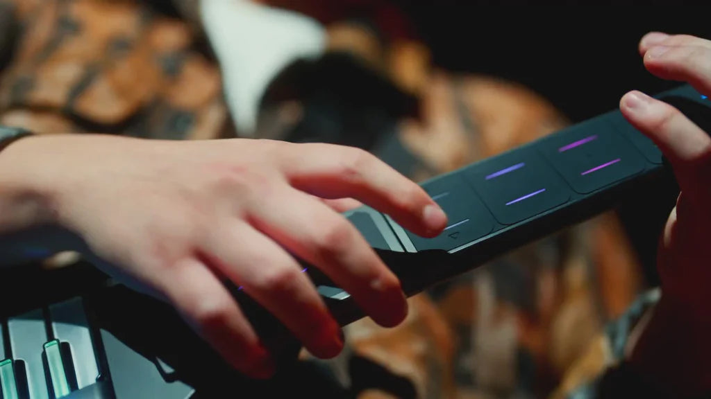 Đàn Guitar Enya Cyber G Stringless Keyboard Module, Blue