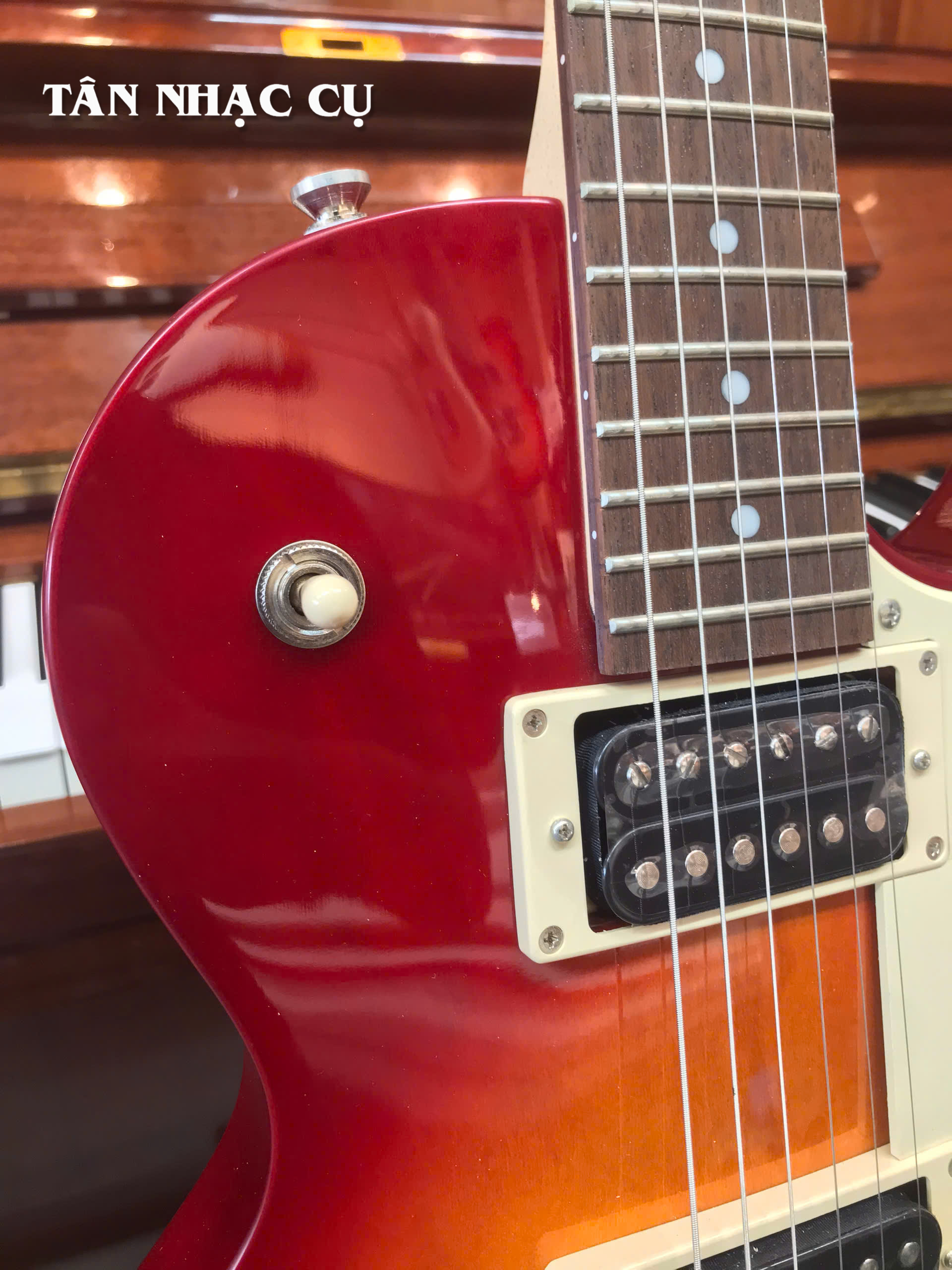 Đàn Guitar Điện Cort CR100 HH Electric Guitar, Cherry Red Sunburst