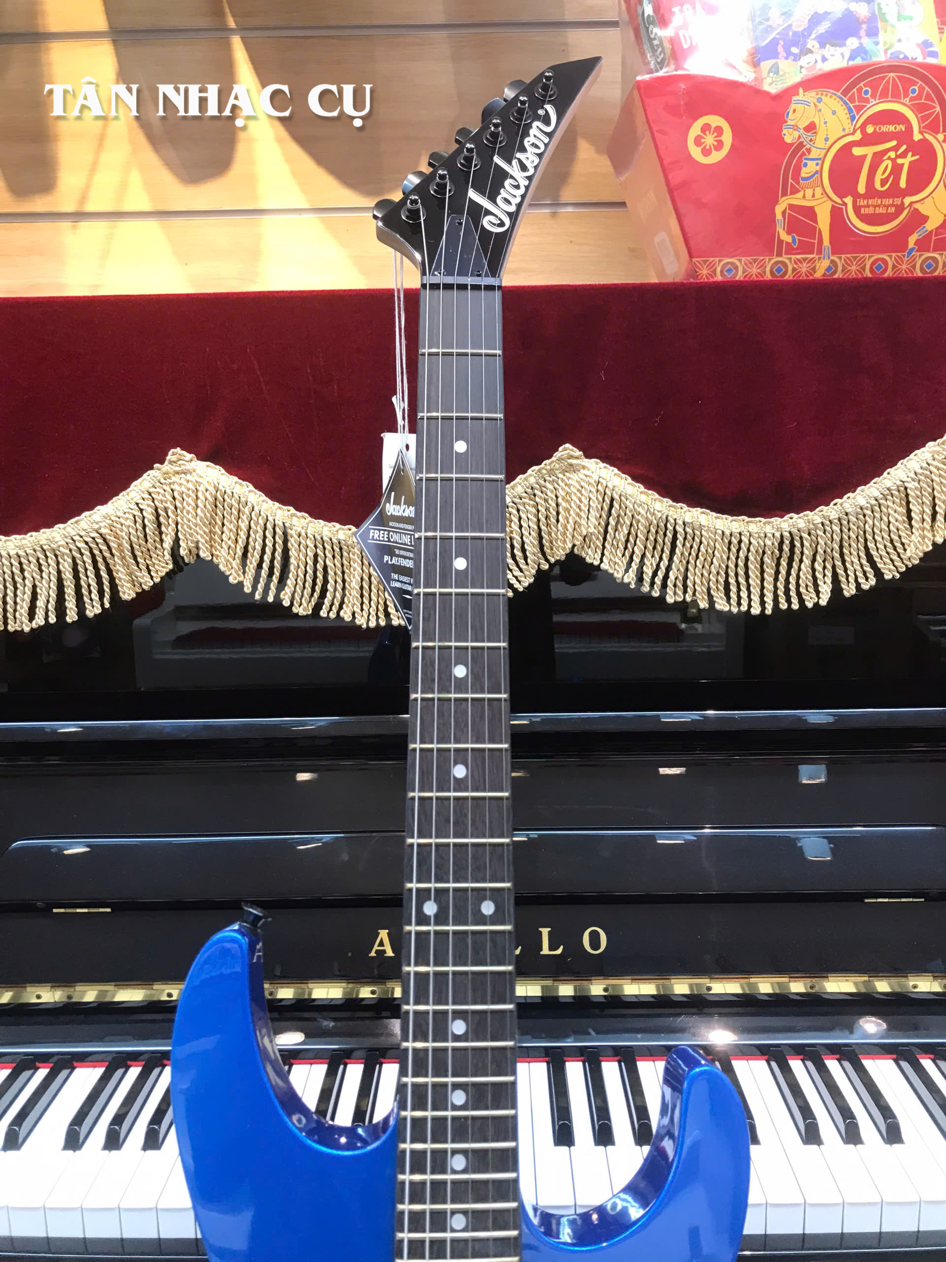 Đàn Guitar Điện Jackson Dinky JS11 HH Electric Guitar, Amaranth Fingerboard, Metallic Blue #2910121527