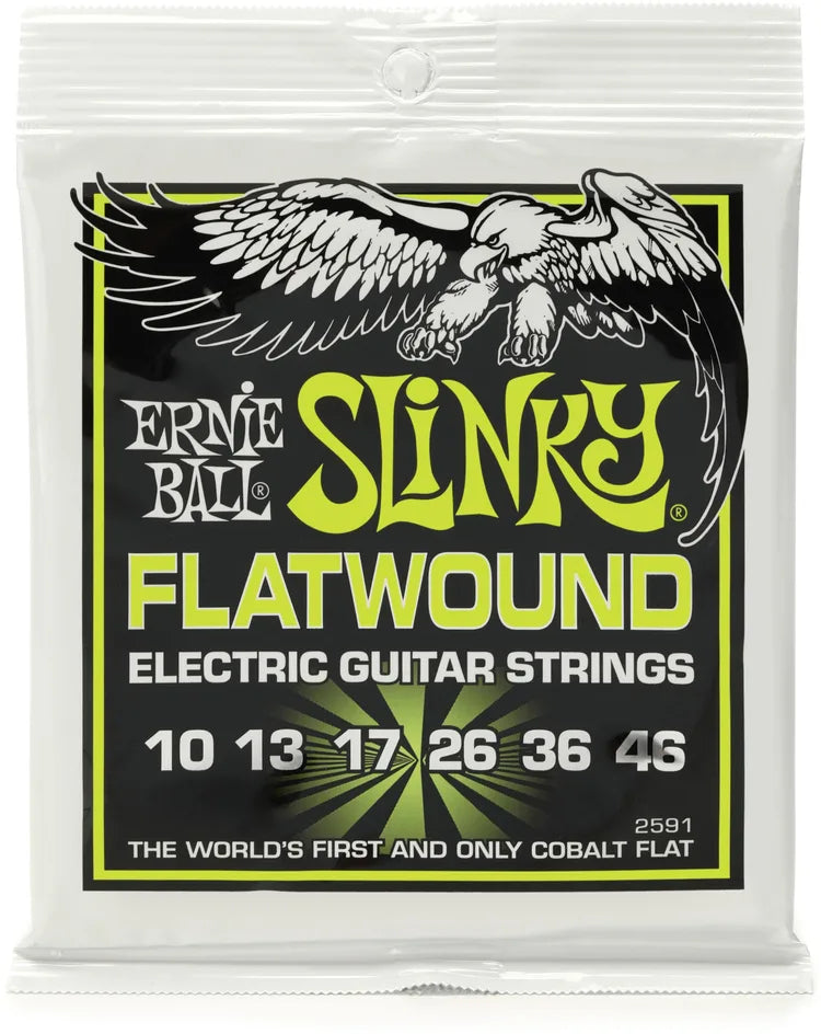 Dây Guitar Điện Ernie Ball Cobalt Flatwound 10-46 (Regular Slinky)