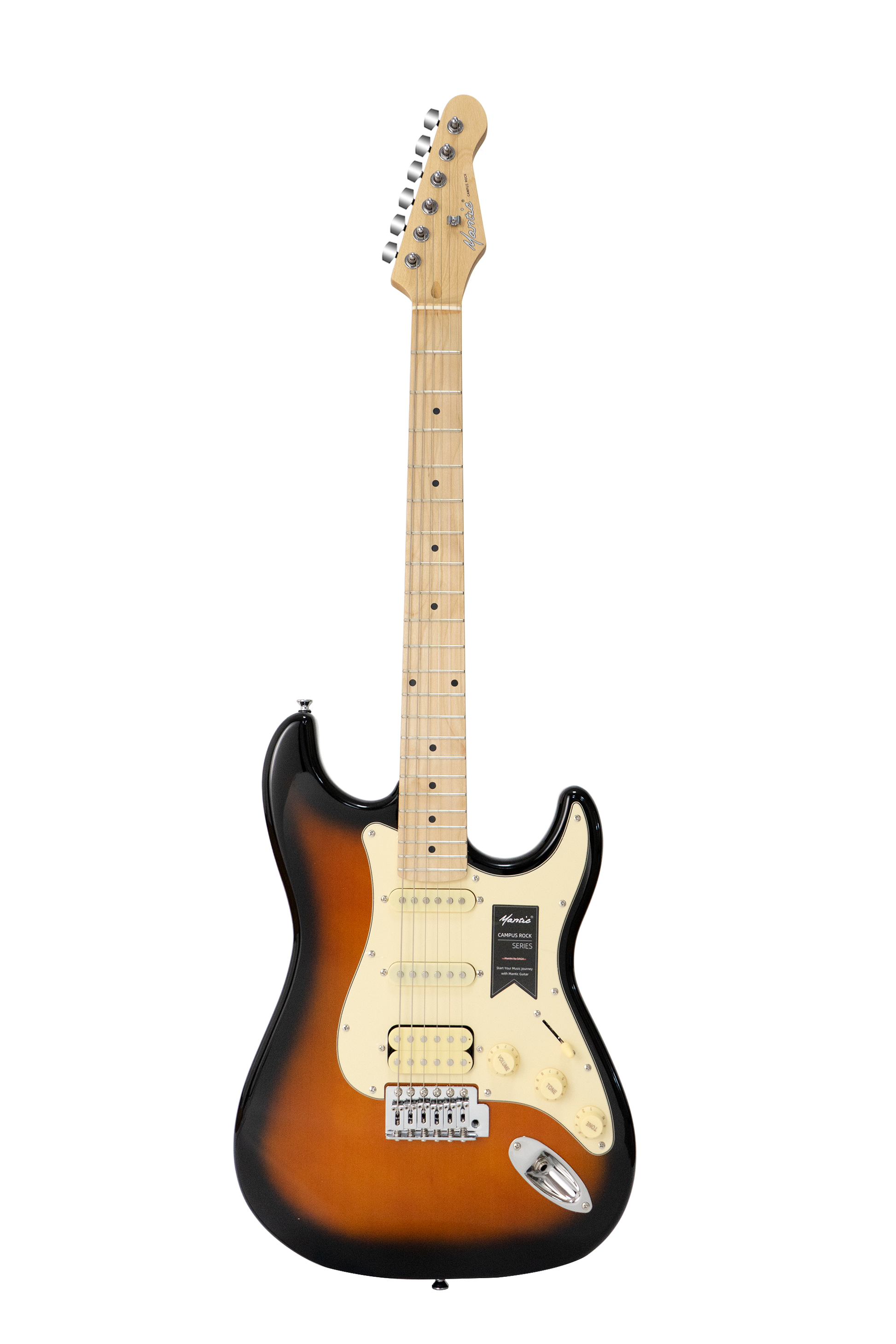 Đàn Guitar Điện Mantic MST100, HSB Sunburst