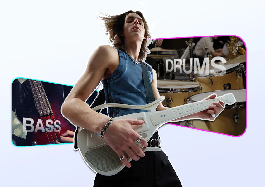 Đàn Guitar Enya Cyber G Stringless Pick Module, White