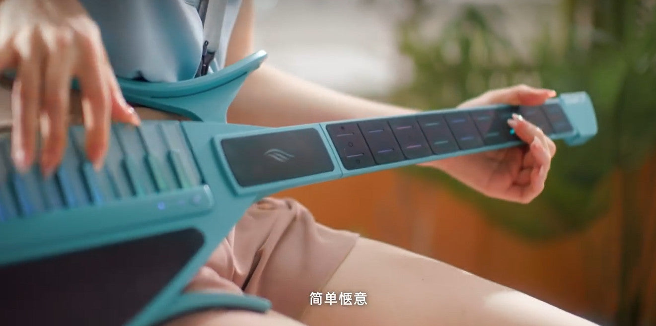 Đàn Guitar Enya Cyber G Stringless Keyboard Module, Blue