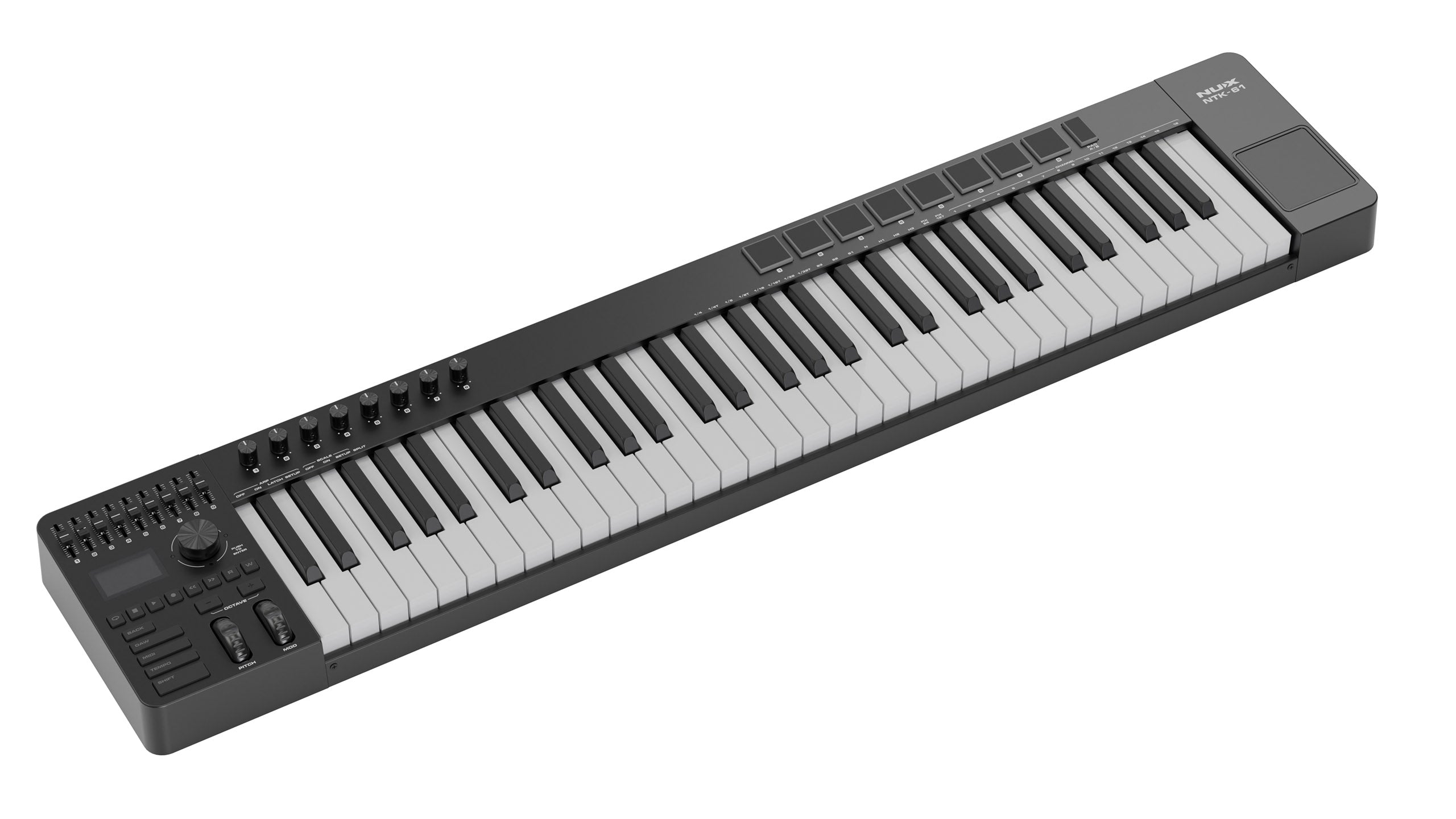 MIDI Keyboard Controller Nux NTK61, Black