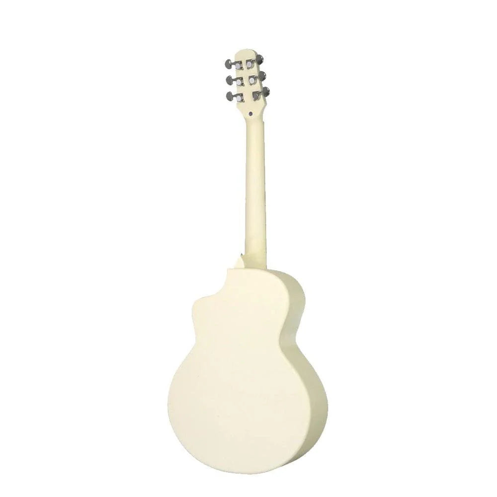 Đàn Guitar Acoustic Daisy D100 34 Inch Size 1/2, White w/Bag